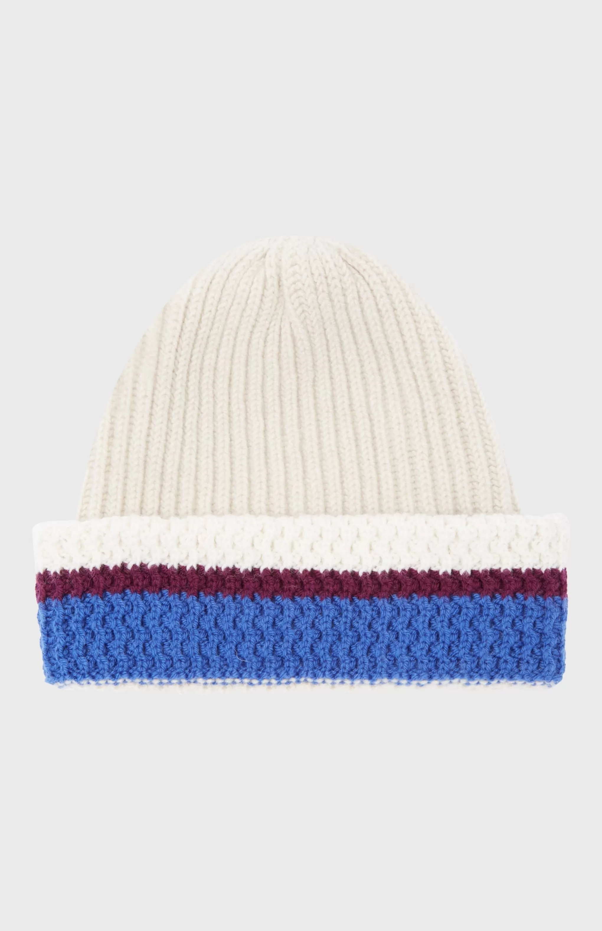 Clearance Beanie With Allover Chunky Cardigan Rib In Almond Men Hats