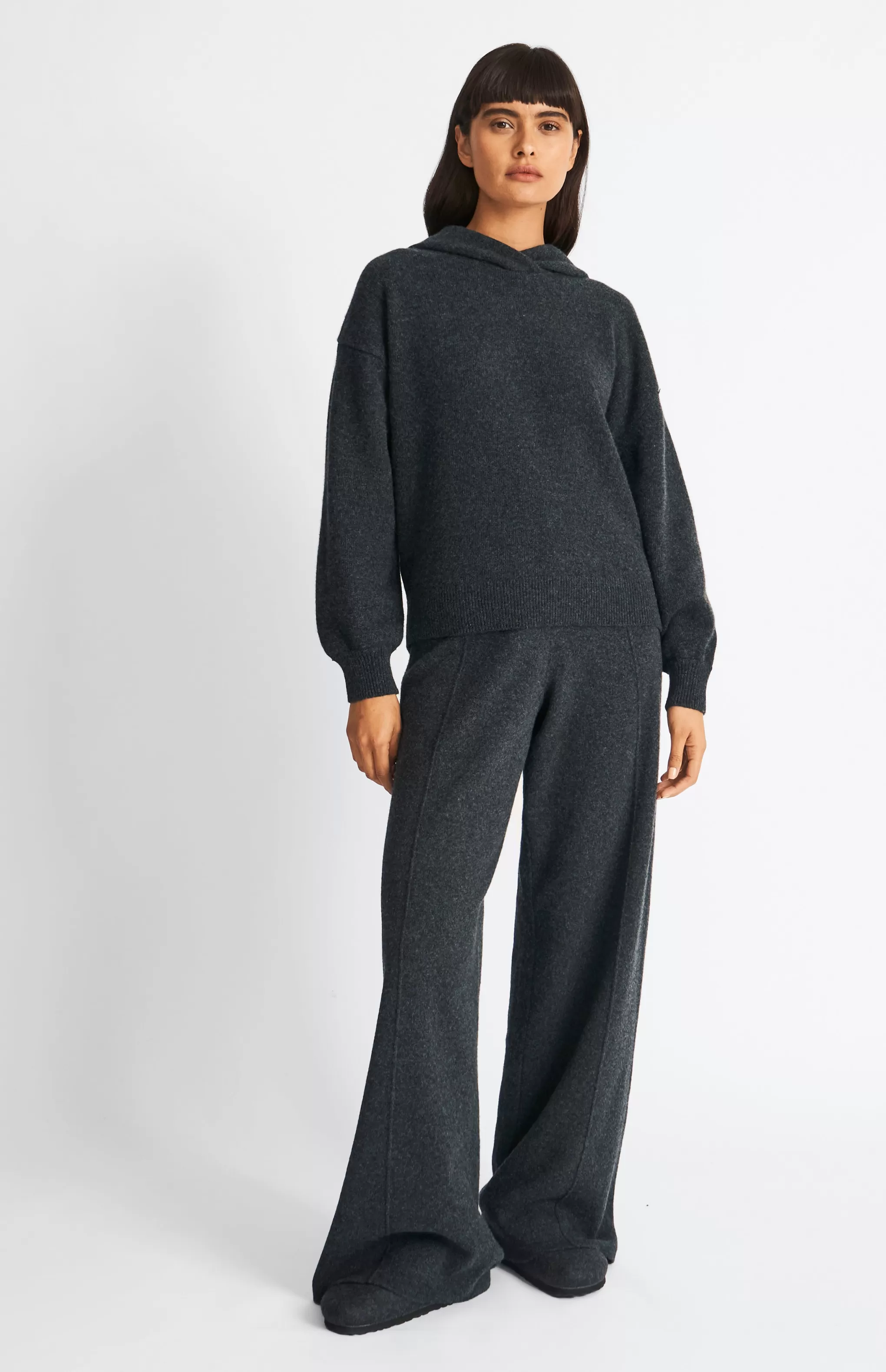 Store Cashmere Blend Hoodie In Charcoal Men/Women Gifts For Women