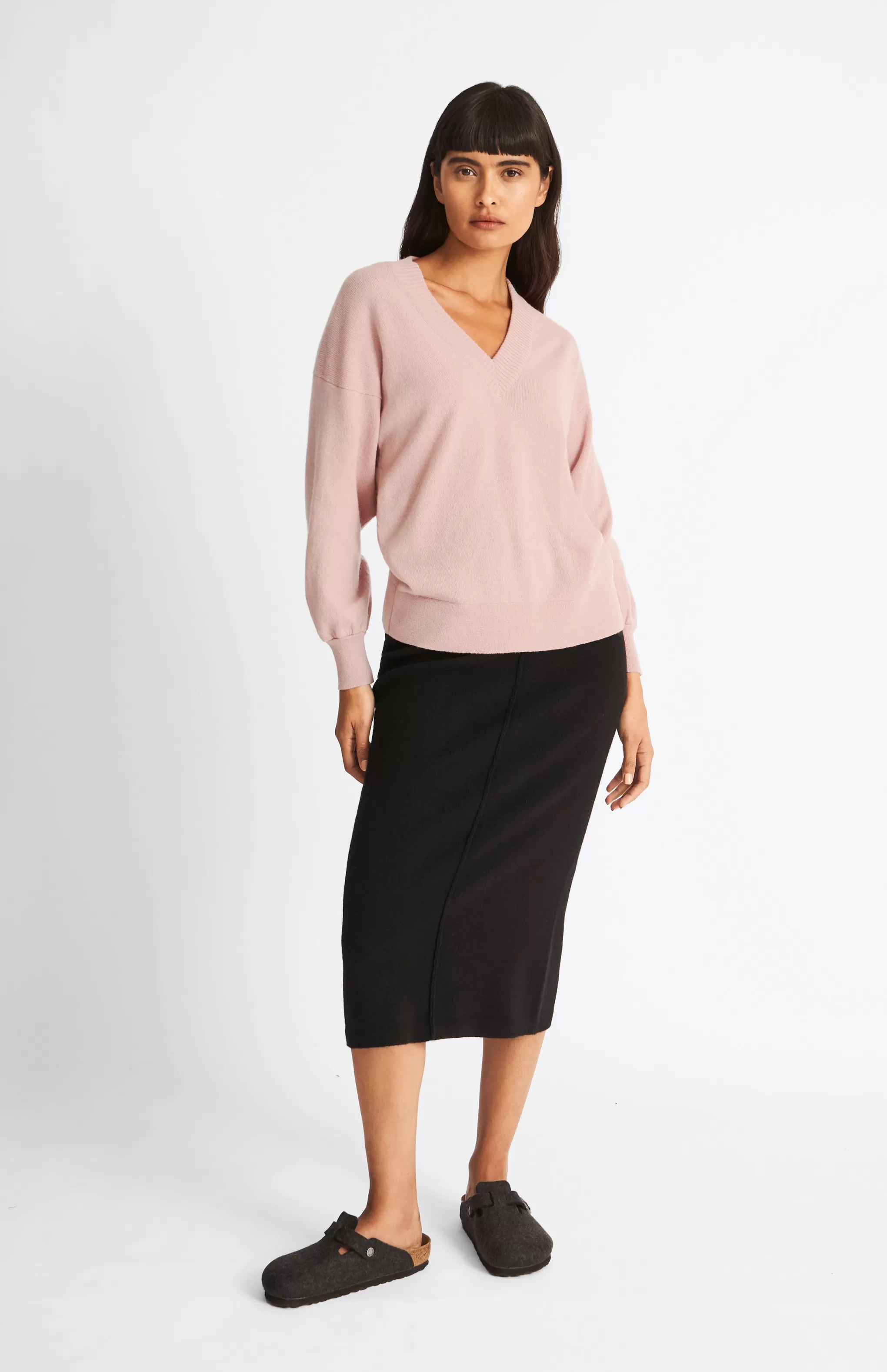 Shop Cashmere Blend Pencil Skirt In Black Men/Women Skirts