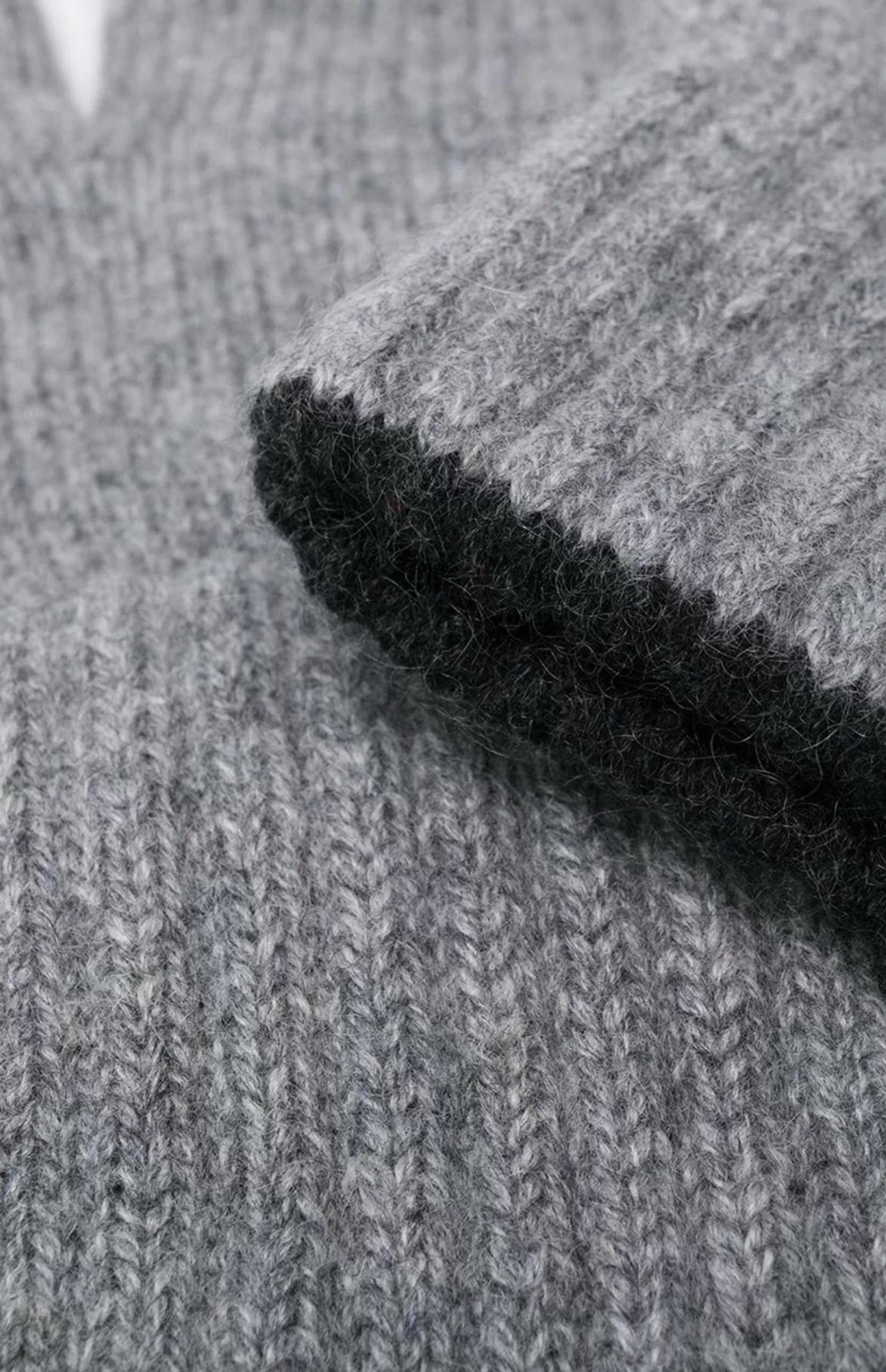 Best Sale Cashmere Contrast Cuff Gloves In Flannel Grey Men Made in Scotland