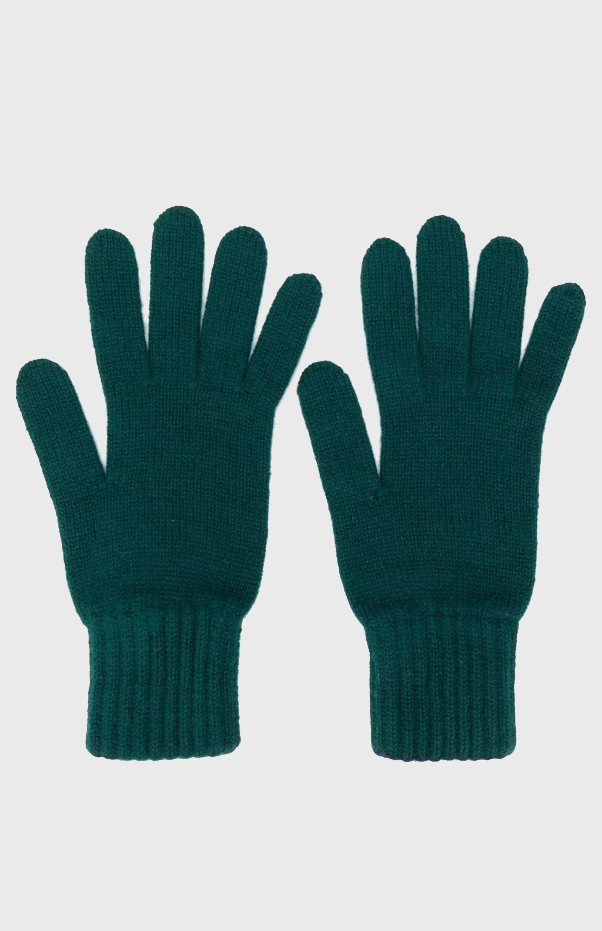 Clearance Cashmere Contrast Cuff In Evergreen Men Gifts for Men