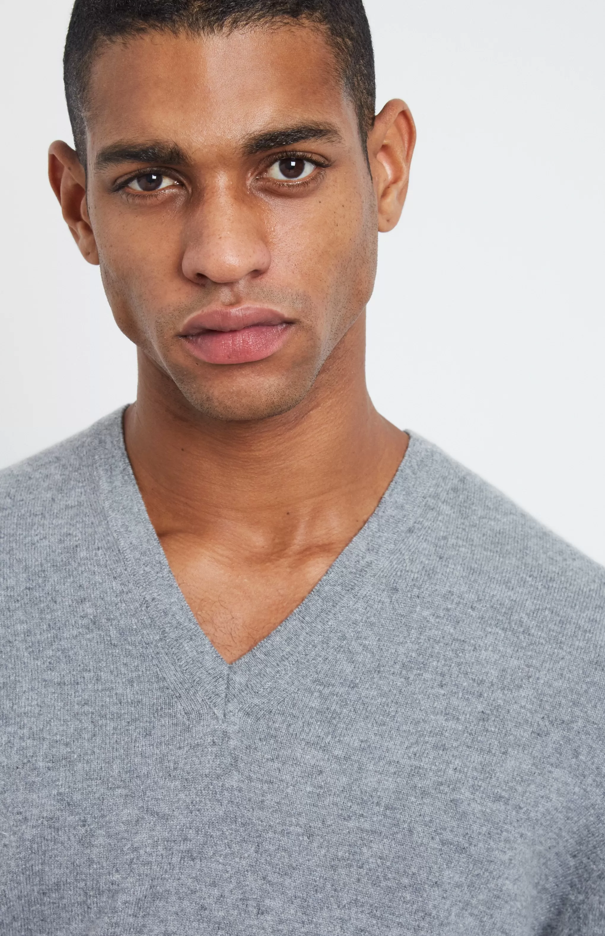 Clearance Cashmere Jumper In Grey Men Gifts for Men