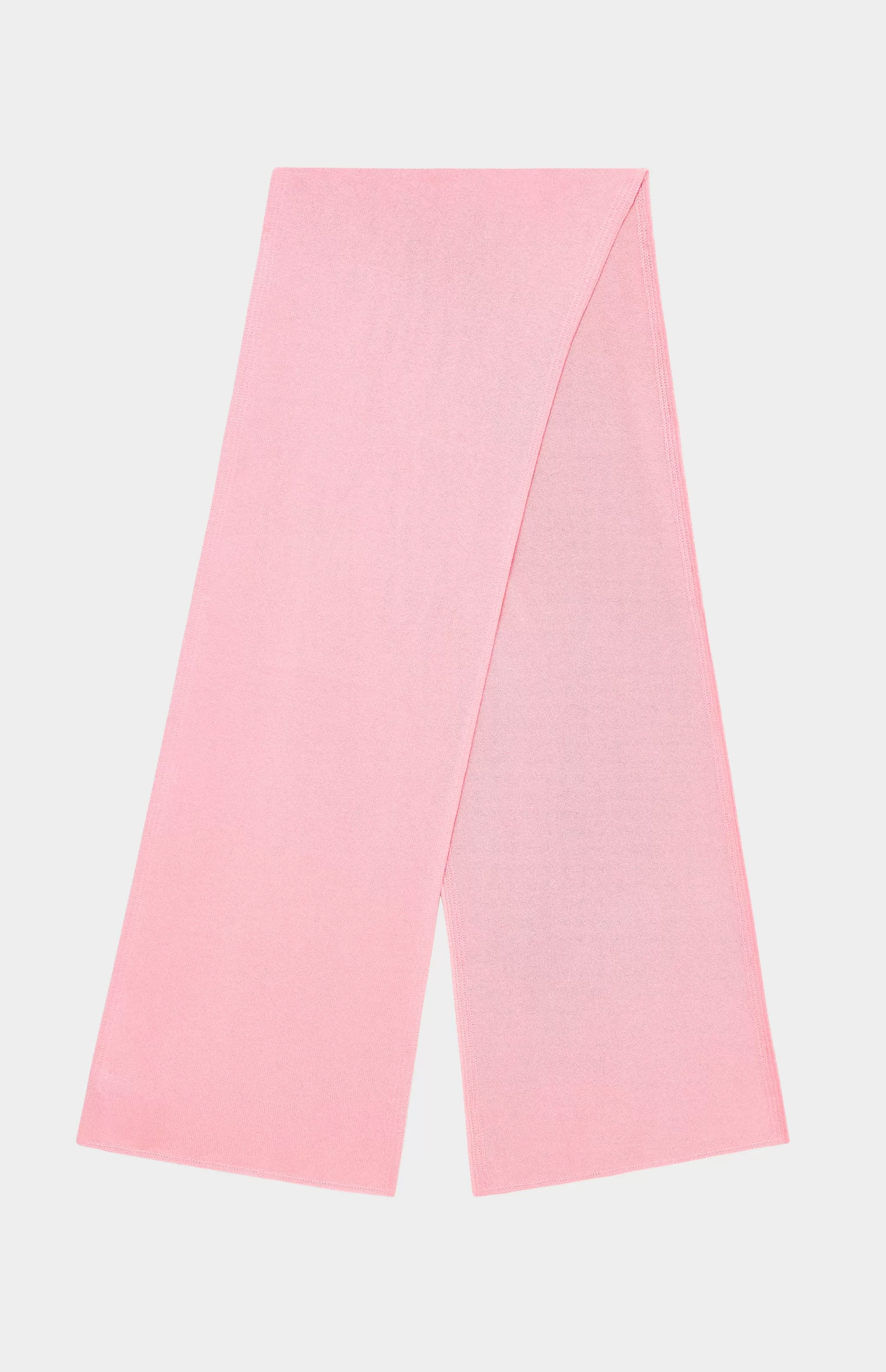 Hot Cashmere scarf In Chiffon Pink Men Made in Scotland