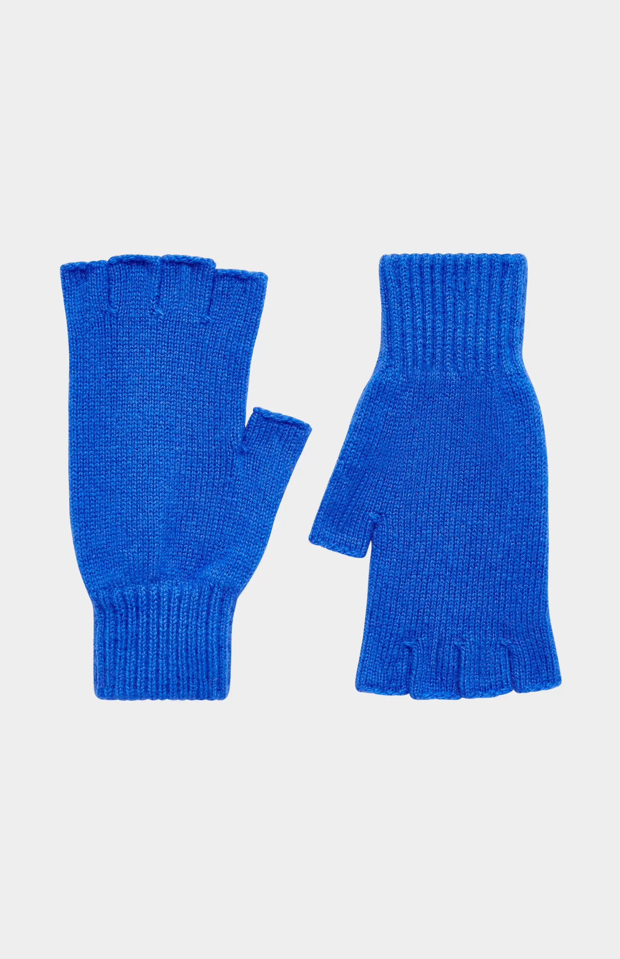 Shop Cosy Cashmere Fingerless Glove In Sapphire Blue Men/Women Gifts For Women