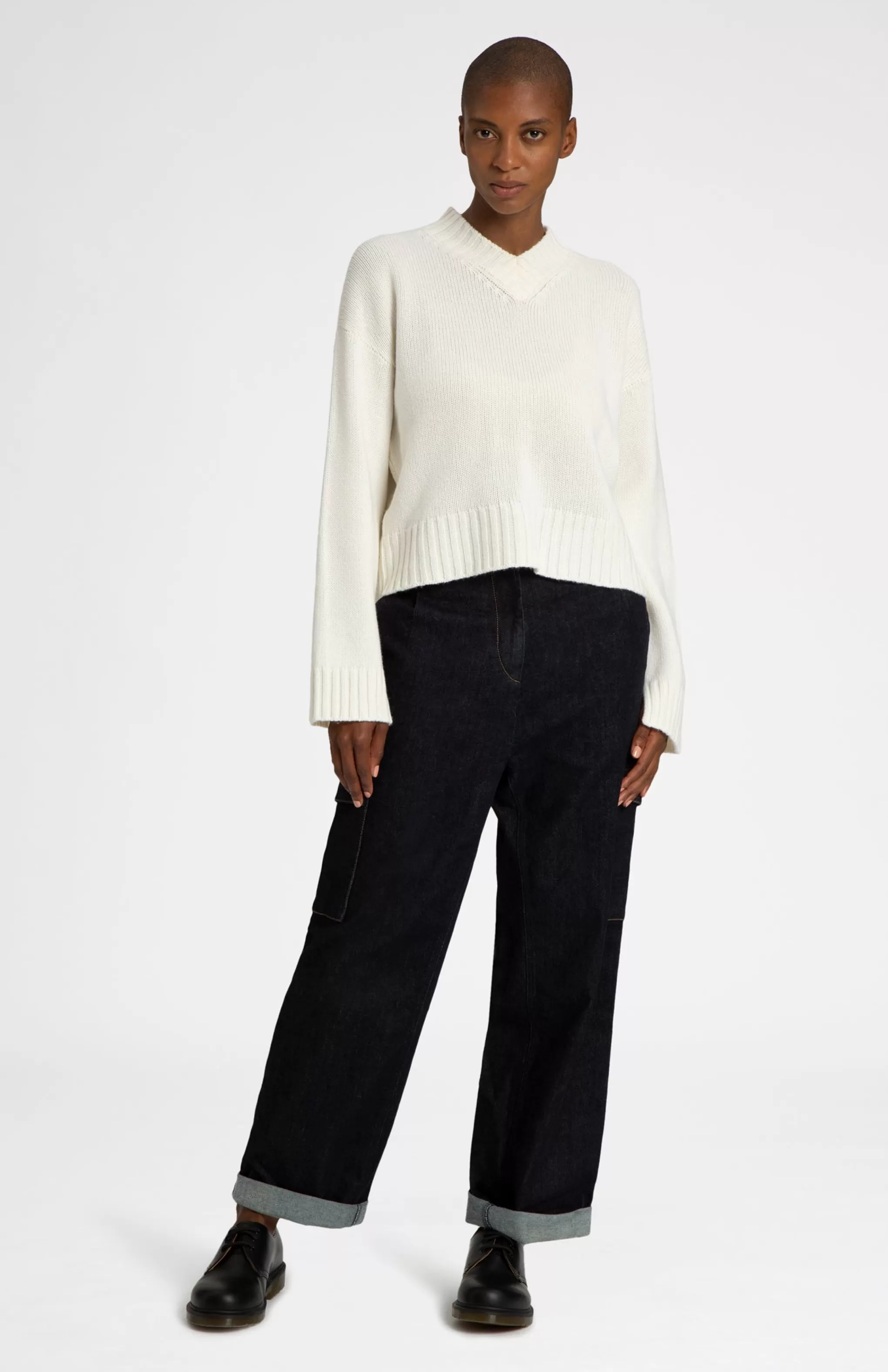 Fashion Cosy Cashmere Jumper In Vanilla Cream Men/Women Gifts For Women