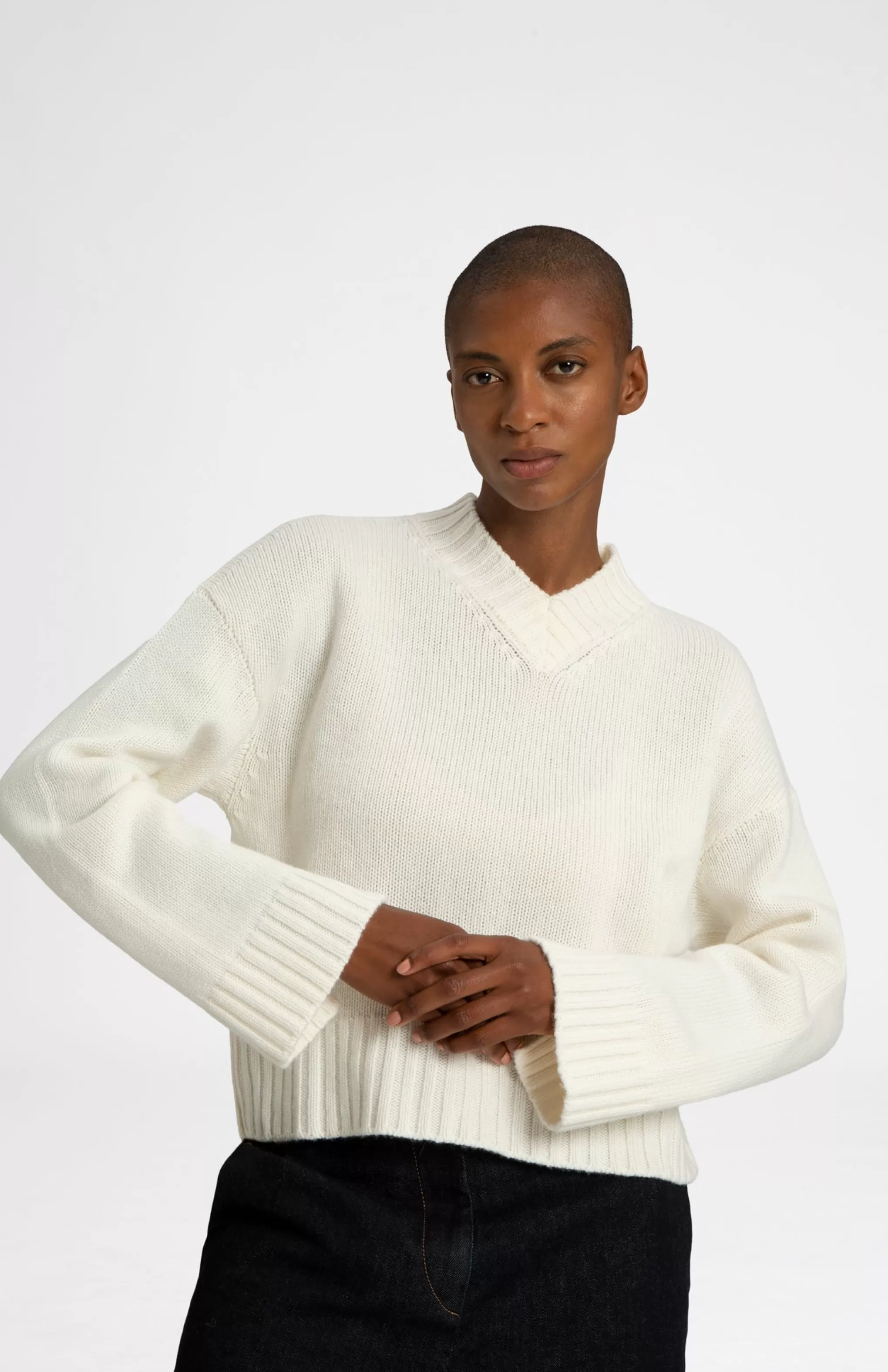 Fashion Cosy Cashmere Jumper In Vanilla Cream Men/Women Gifts For Women