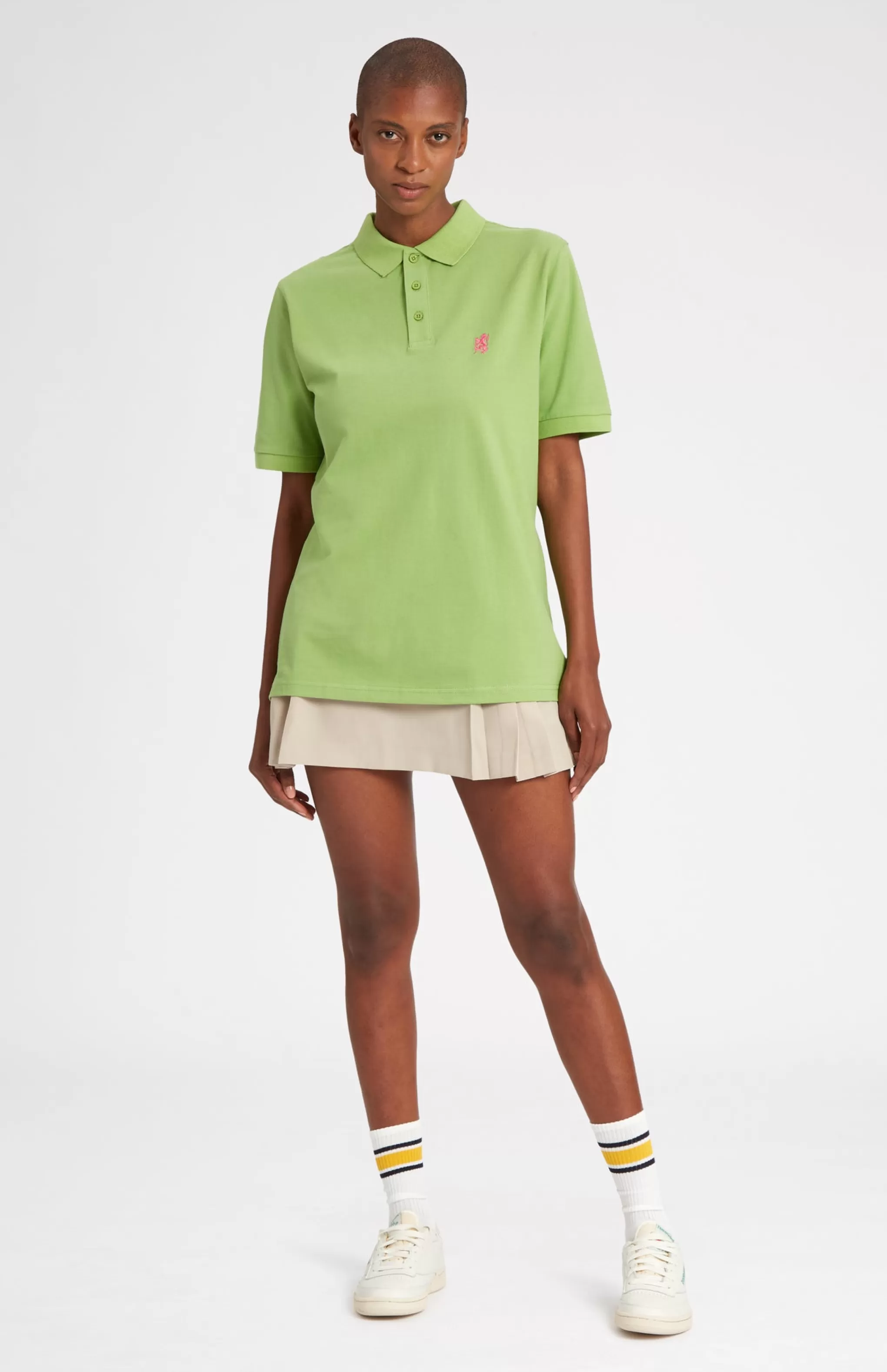 Outlet Cotton Heritage Golf Polo Shirt In Field Green Men Pringle Heritage Unisex Collections