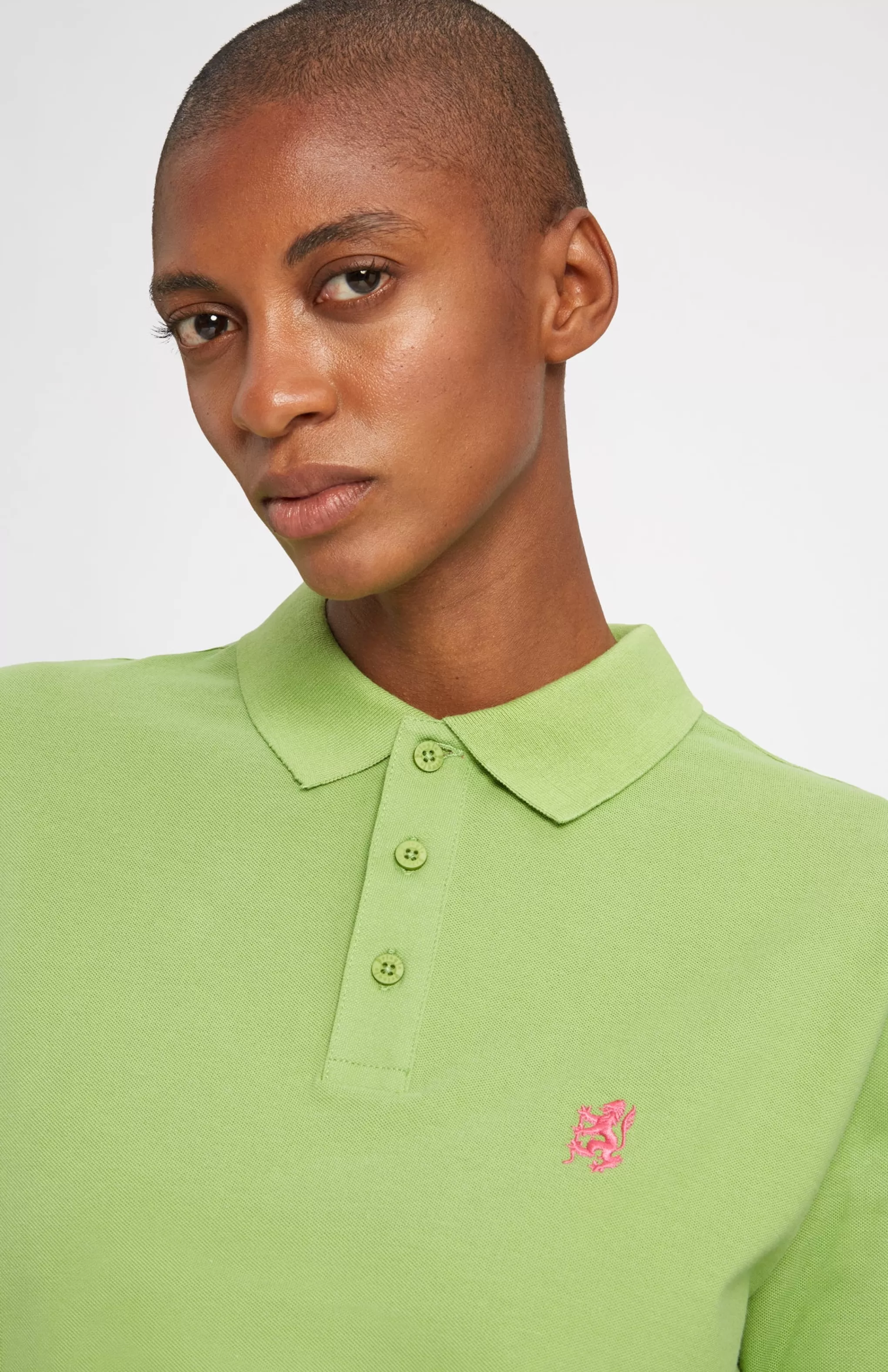 Outlet Cotton Heritage Golf Polo Shirt In Field Green Men Pringle Heritage Unisex Collections