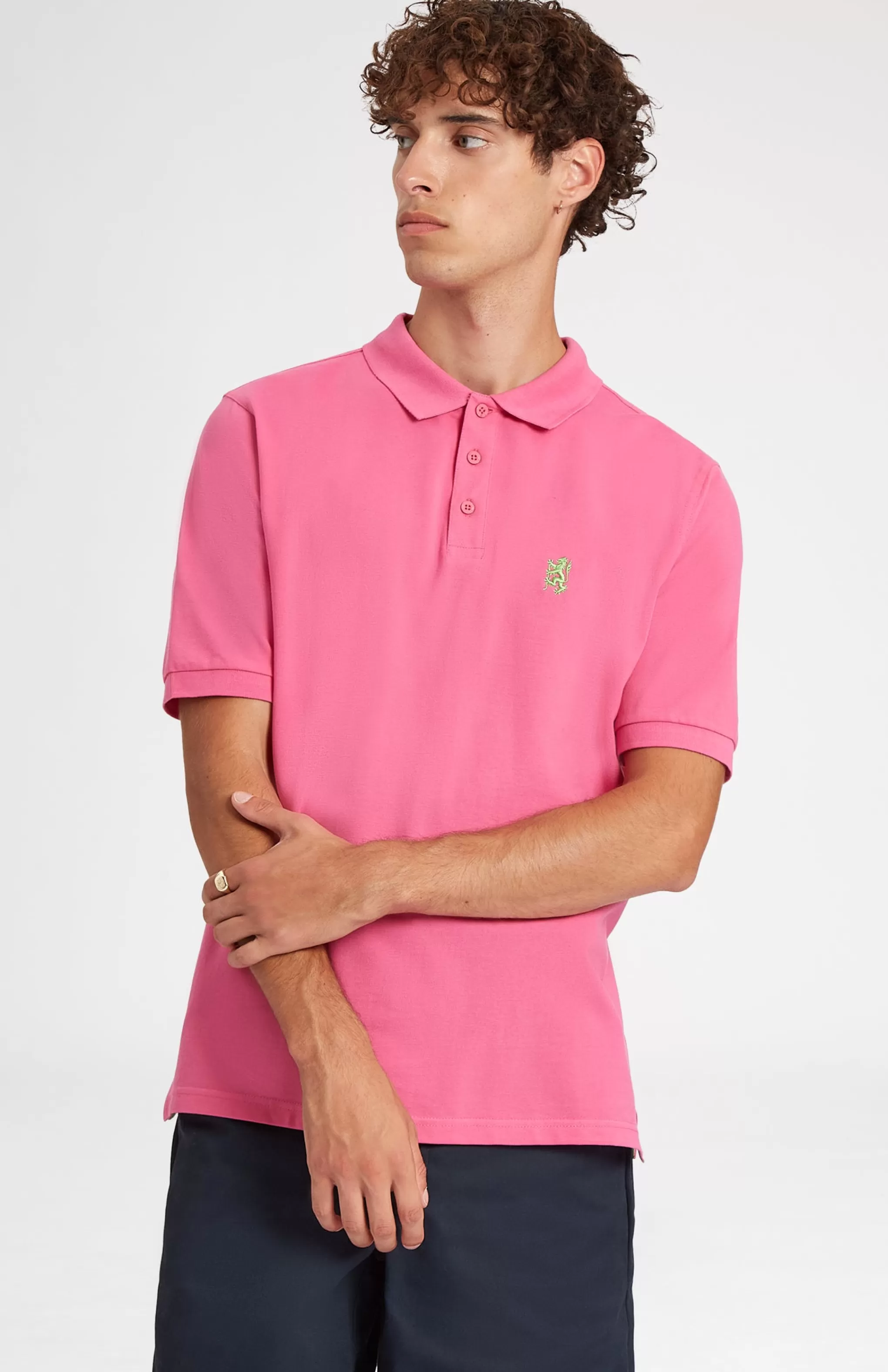 Discount Cotton Heritage Golf Polo Shirt In Heather Pink Men Polo Shirts