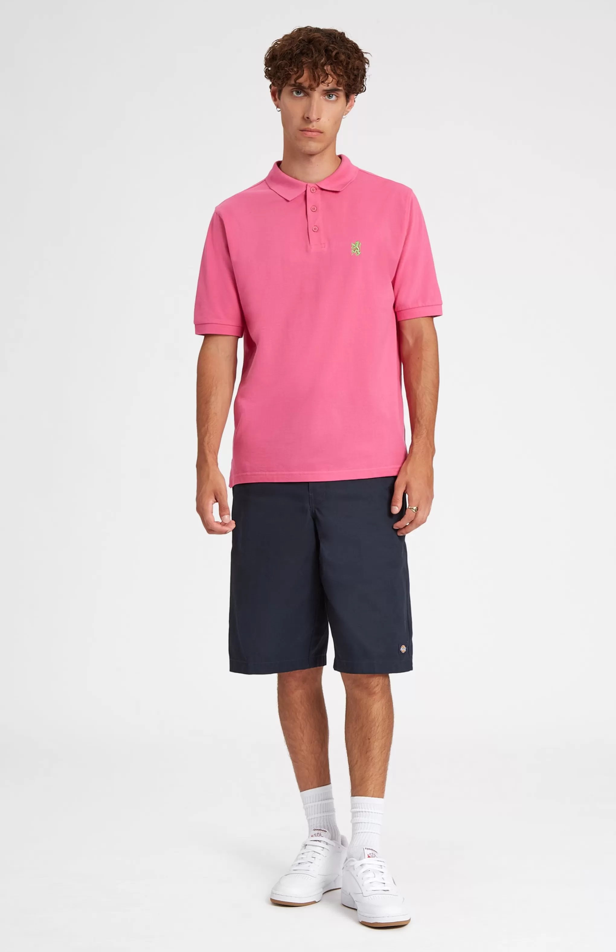 Best Cotton Heritage Golf Polo Shirt In Heather Pink Men Pringle Heritage Unisex Collections