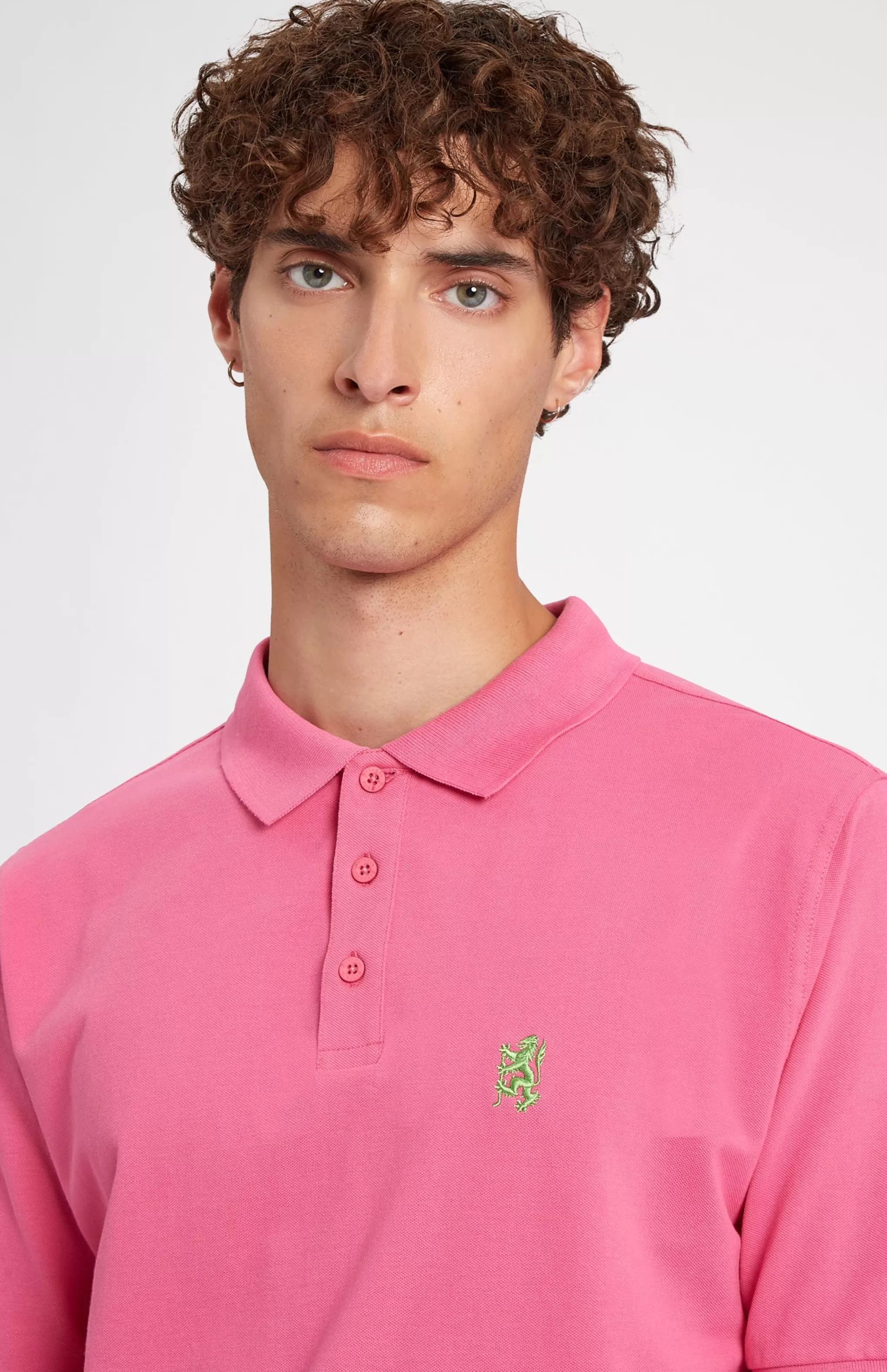 Best Cotton Heritage Golf Polo Shirt In Heather Pink Men Pringle Heritage Unisex Collections