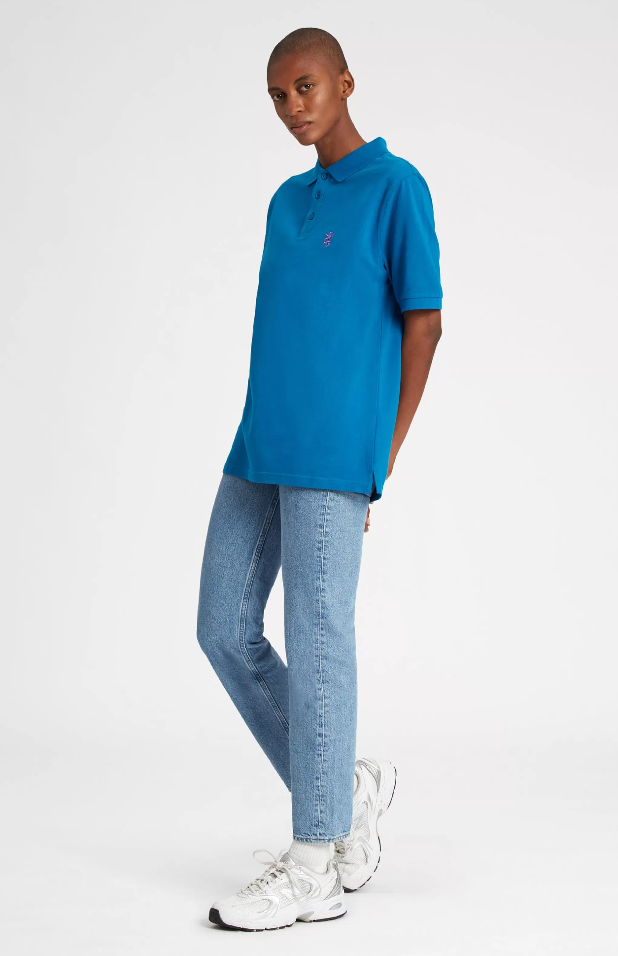 Fashion Cotton Heritage Golf Polo Shirt In Lagoon Men Polo Shirts