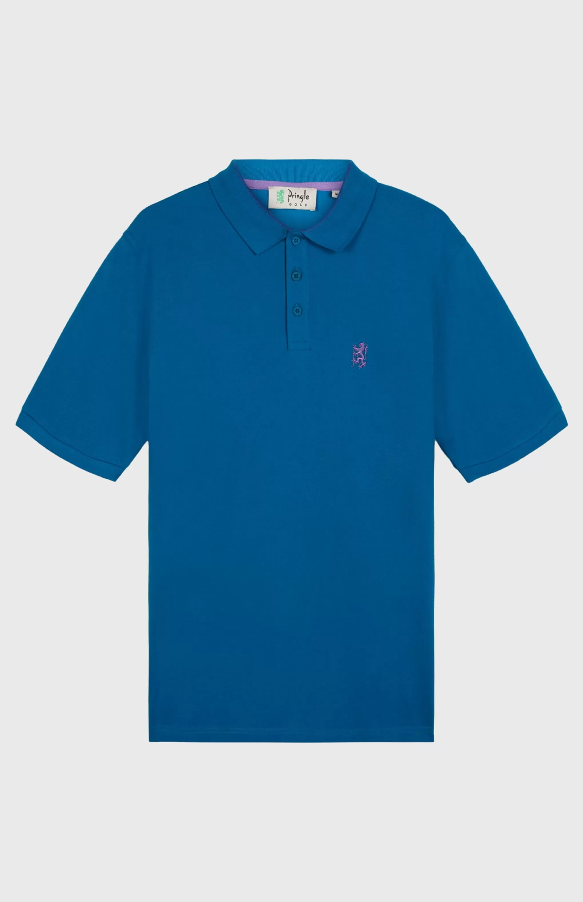 Flash Sale Cotton Heritage Golf Polo Shirt In Lagoon Men Pringle Heritage Unisex Collections