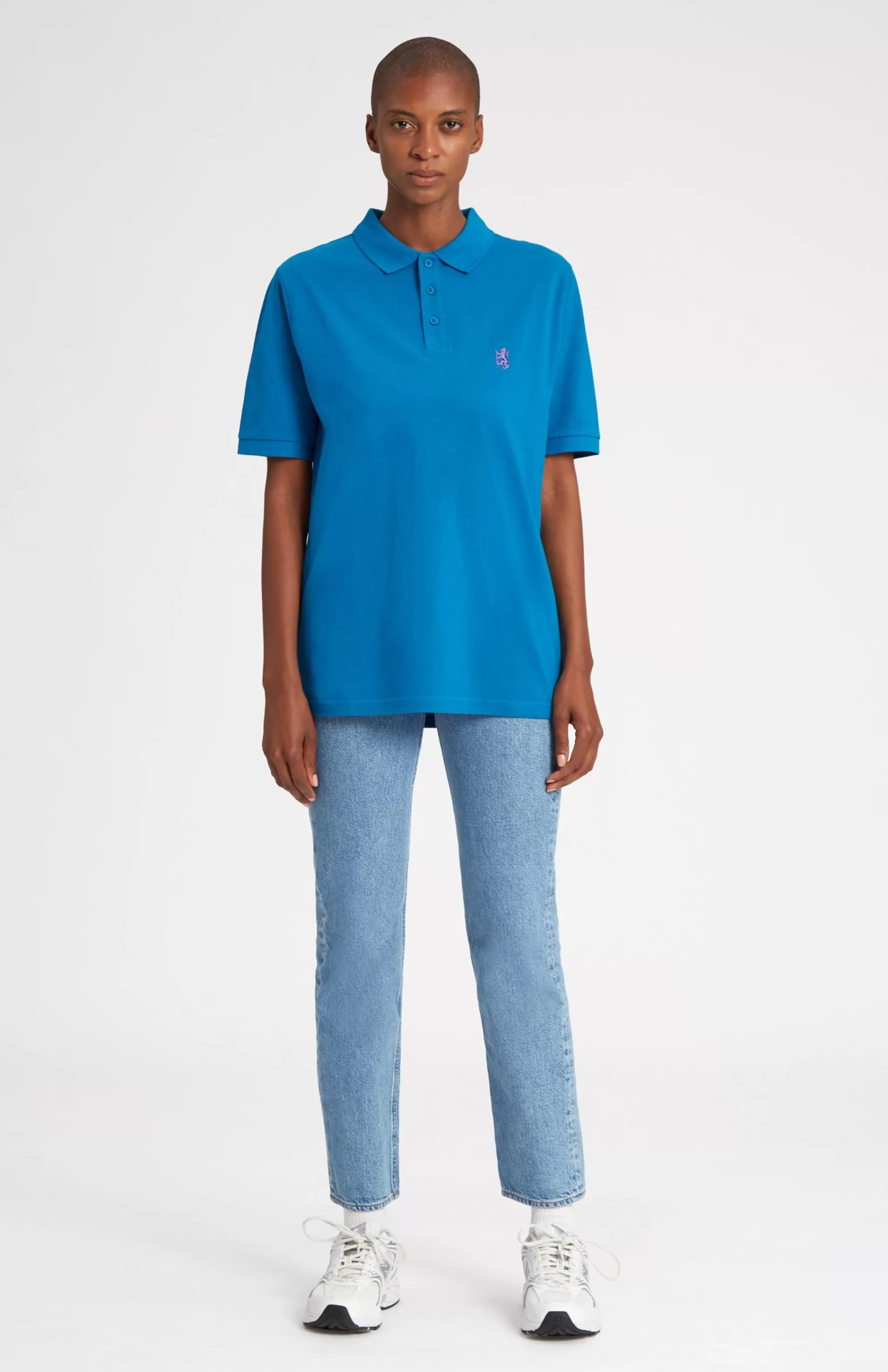 Flash Sale Cotton Heritage Golf Polo Shirt In Lagoon Men Pringle Heritage Unisex Collections