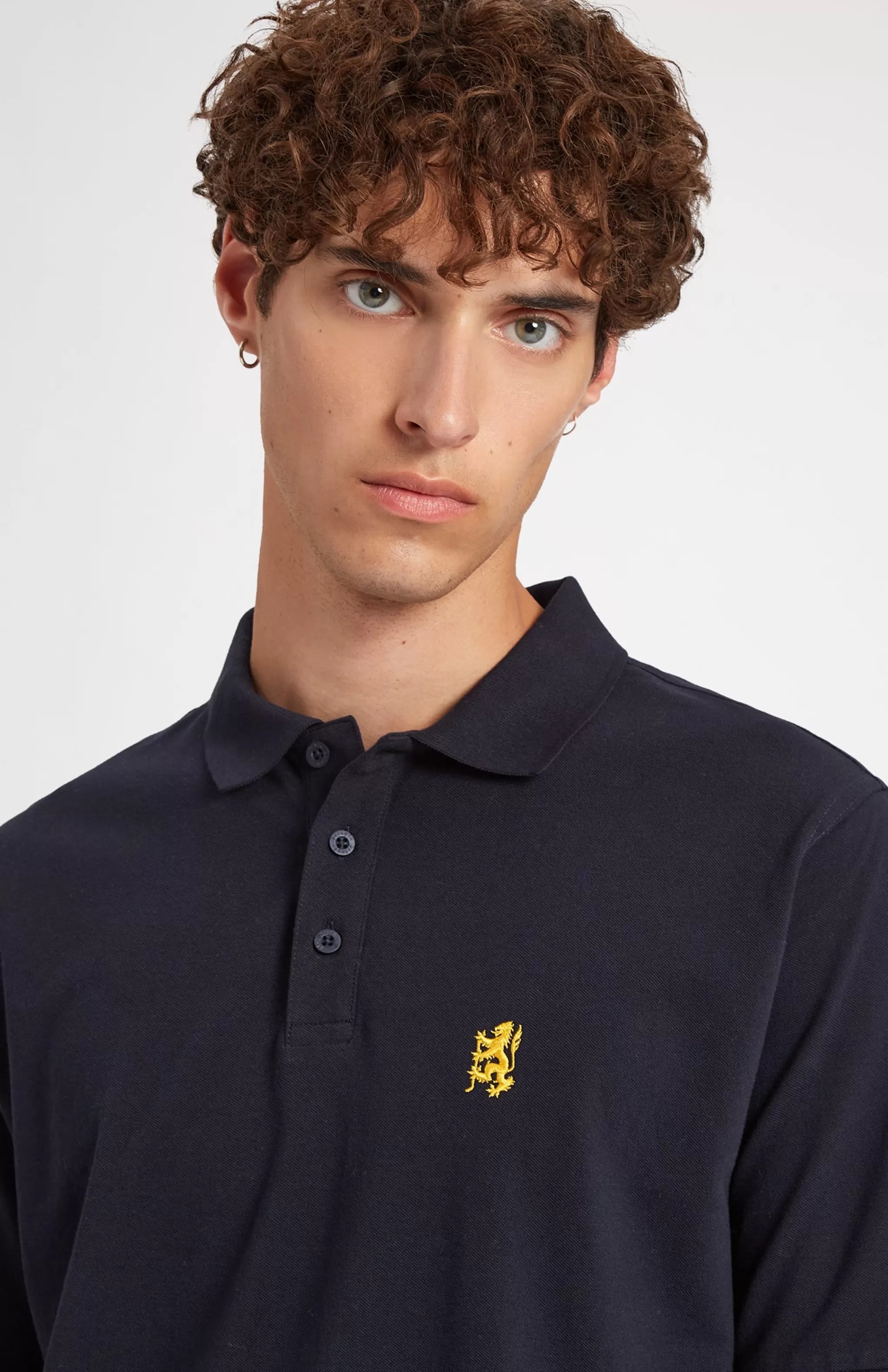 Best Cotton Heritage Golf Polo Shirt In Navy Men Pringle Heritage Unisex Collections
