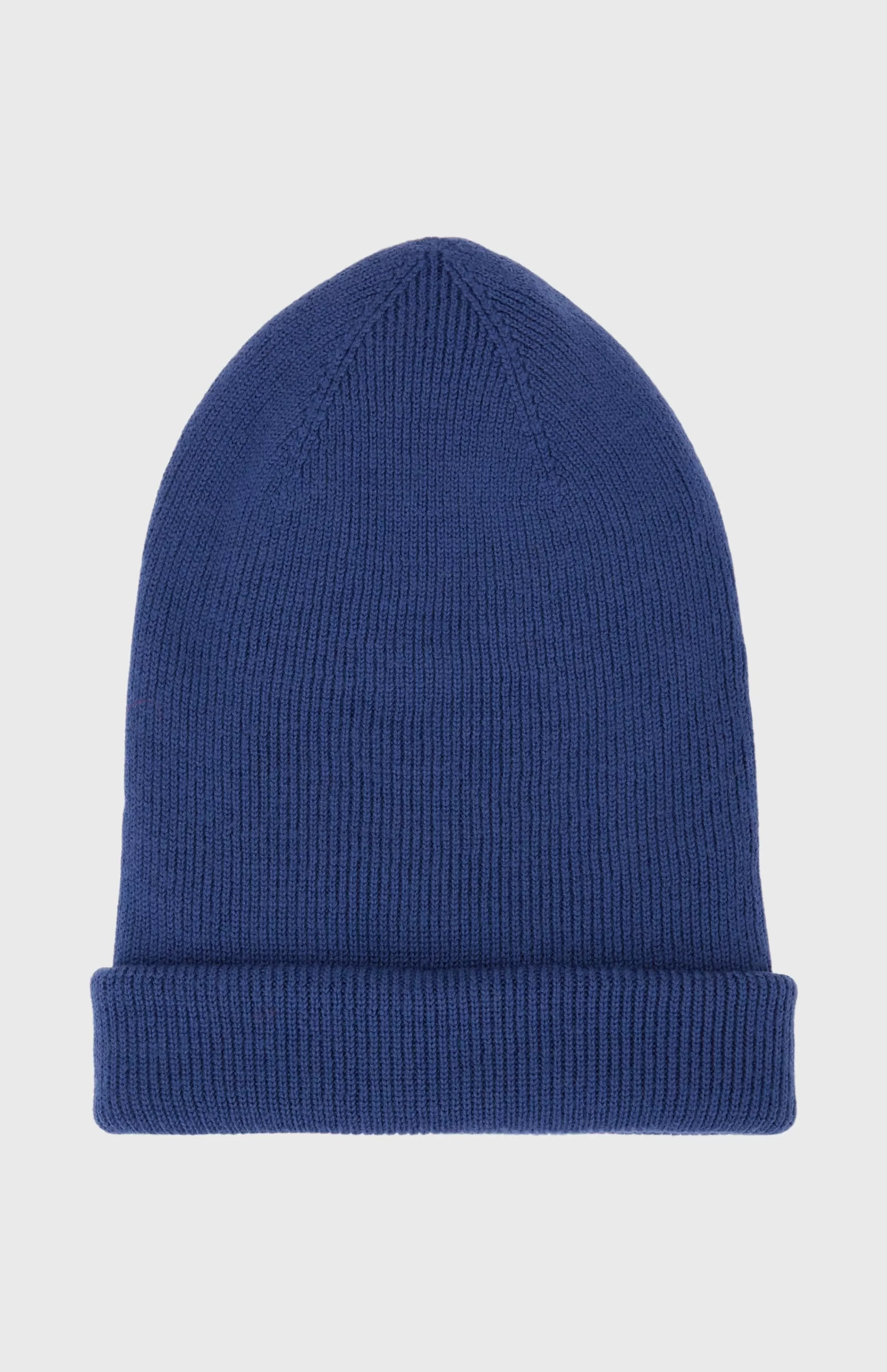 Sale Double Layer Ribbed Merino Beanie In Blue Men/Women Gifts For Women