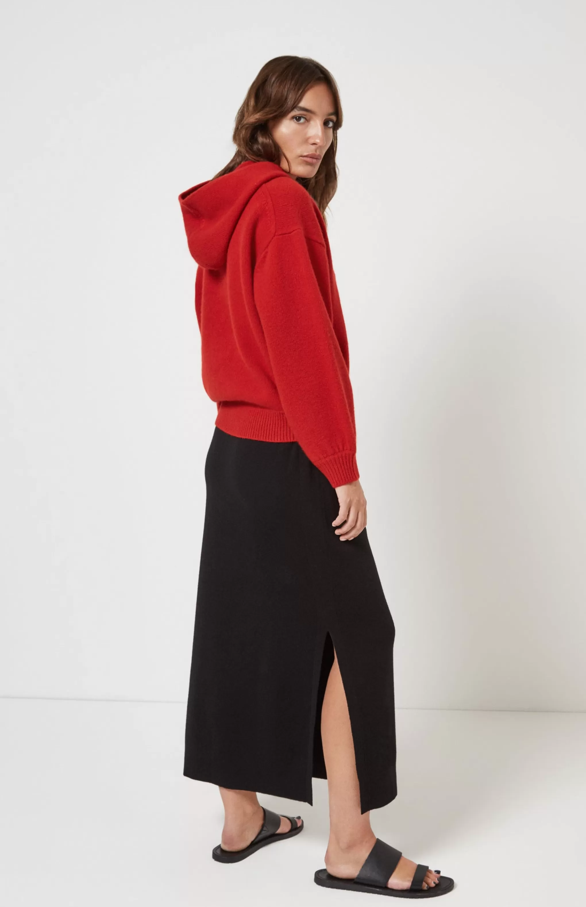 Outlet Drawstring Merino Skirt Black Men/Women Merino