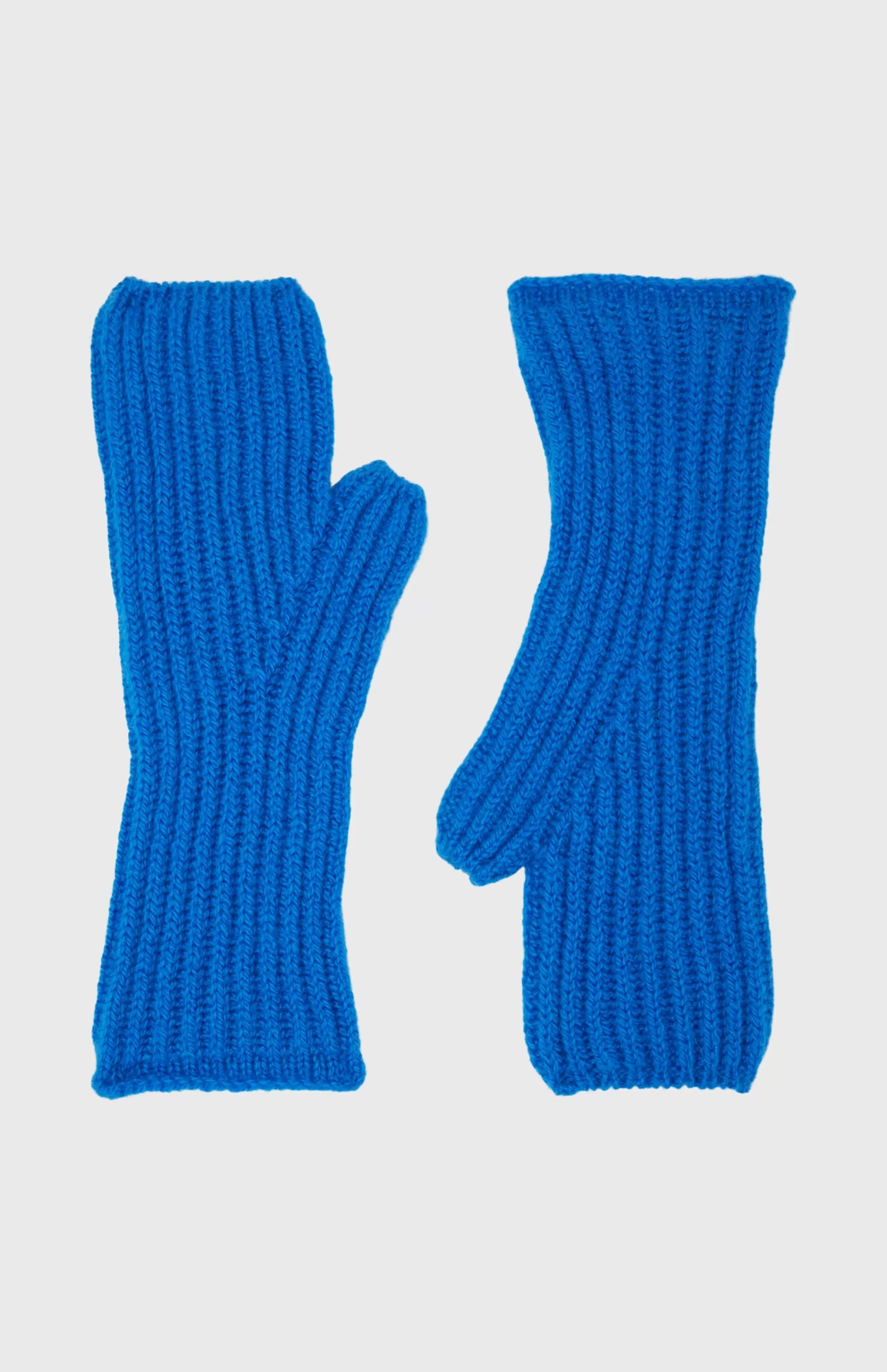Sale Fisherman's Rib Knit Cashmere Wrist Warmers In Dark Blue Men/Women Gifts For Women