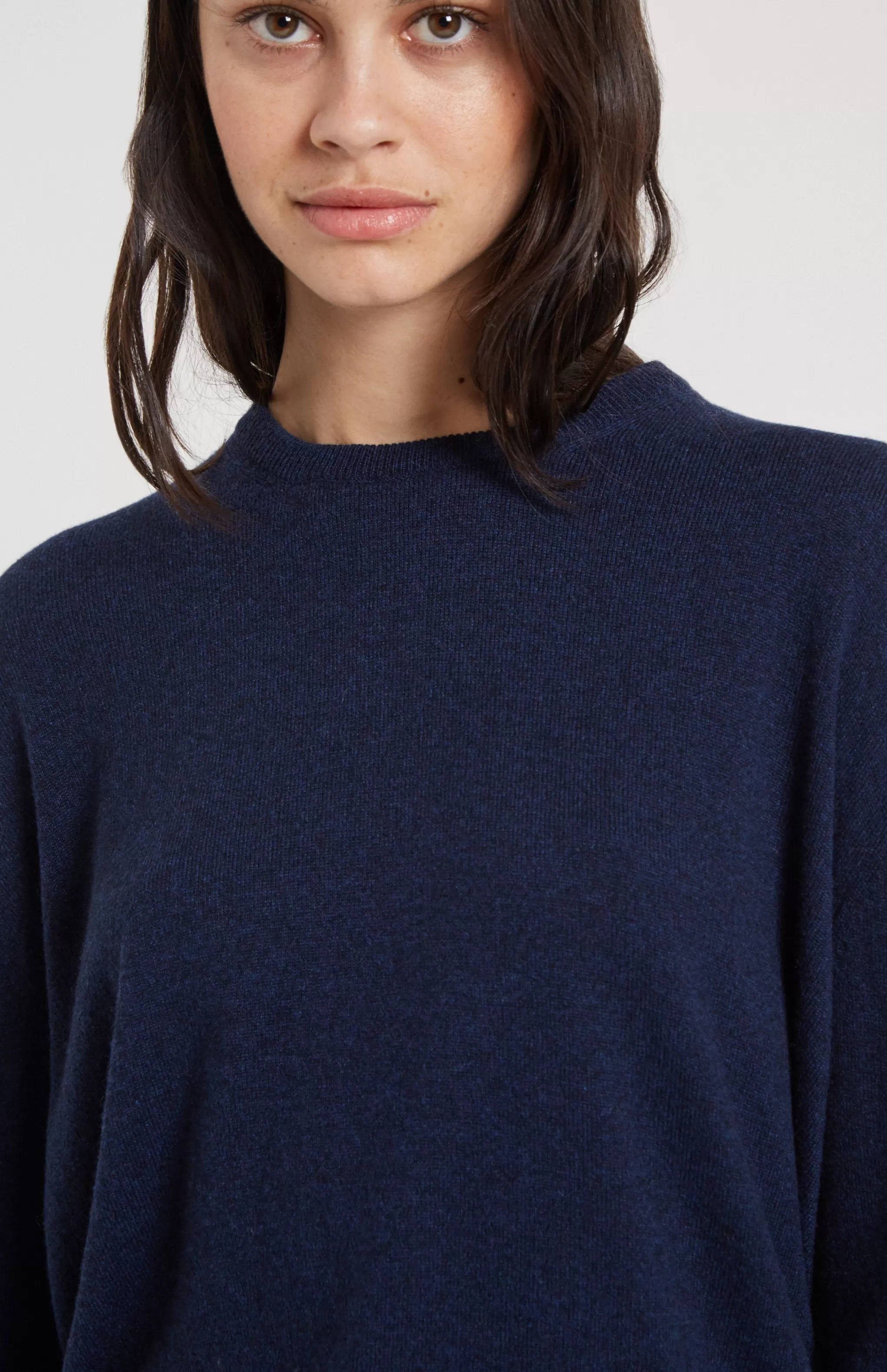 Cheap Jumper Scottish Cashmere In Navy Men/Women Round Neck Knits