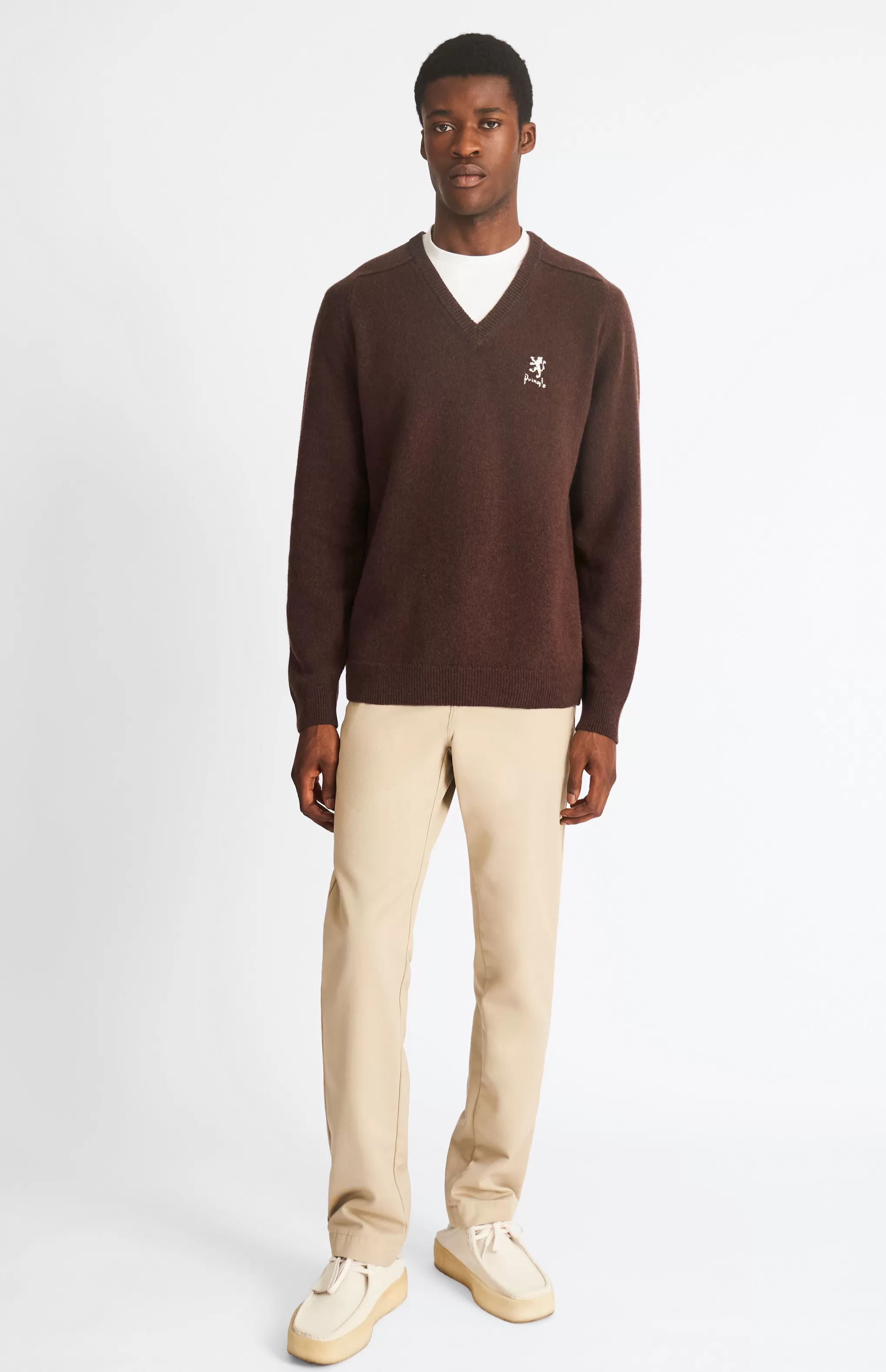Sale Lambswool Archive Jumper In In Dark Brown Men Lambswool