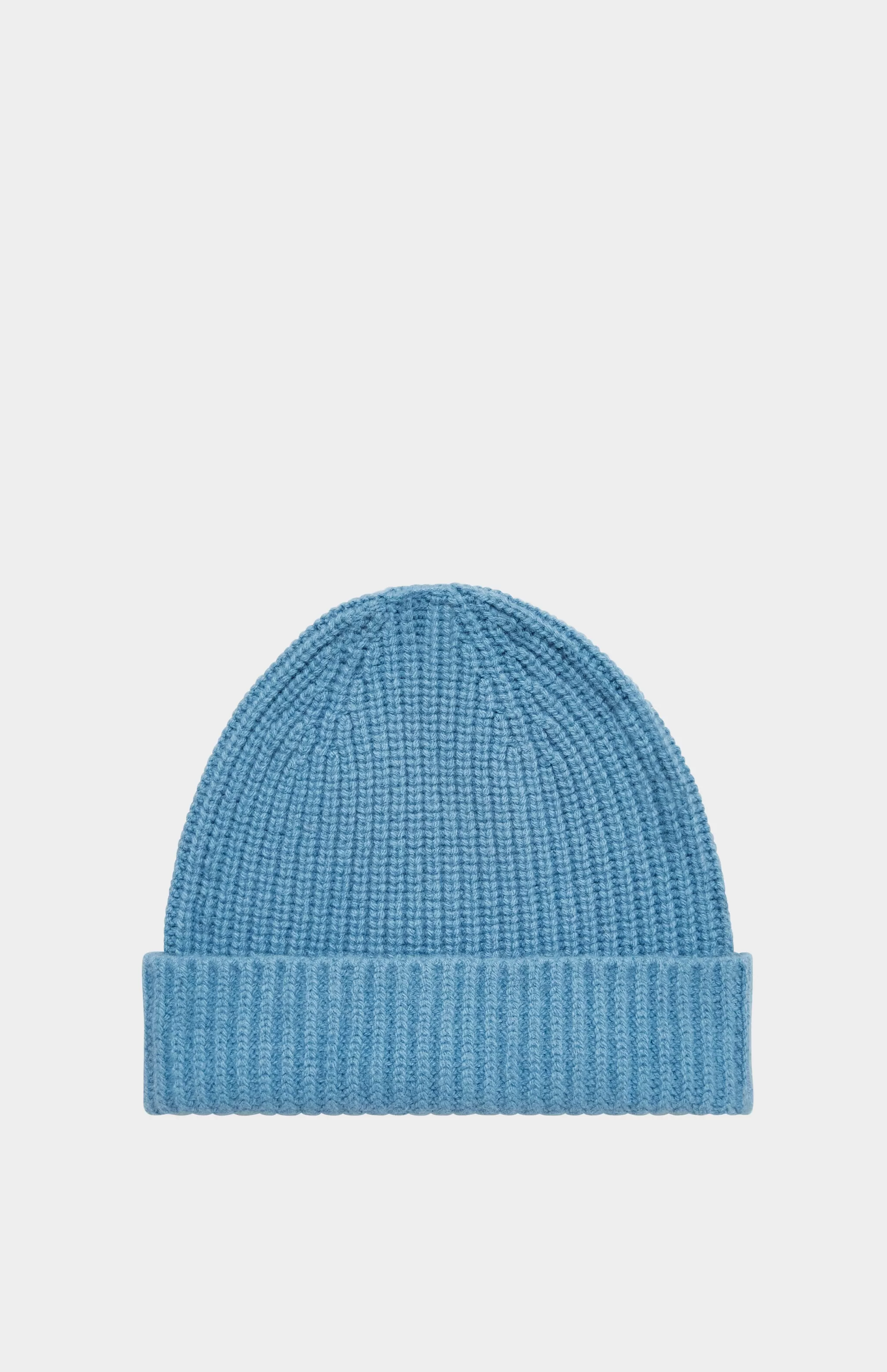 Store Lambswool Beanie In Blue Smoke Men Gifts for Men