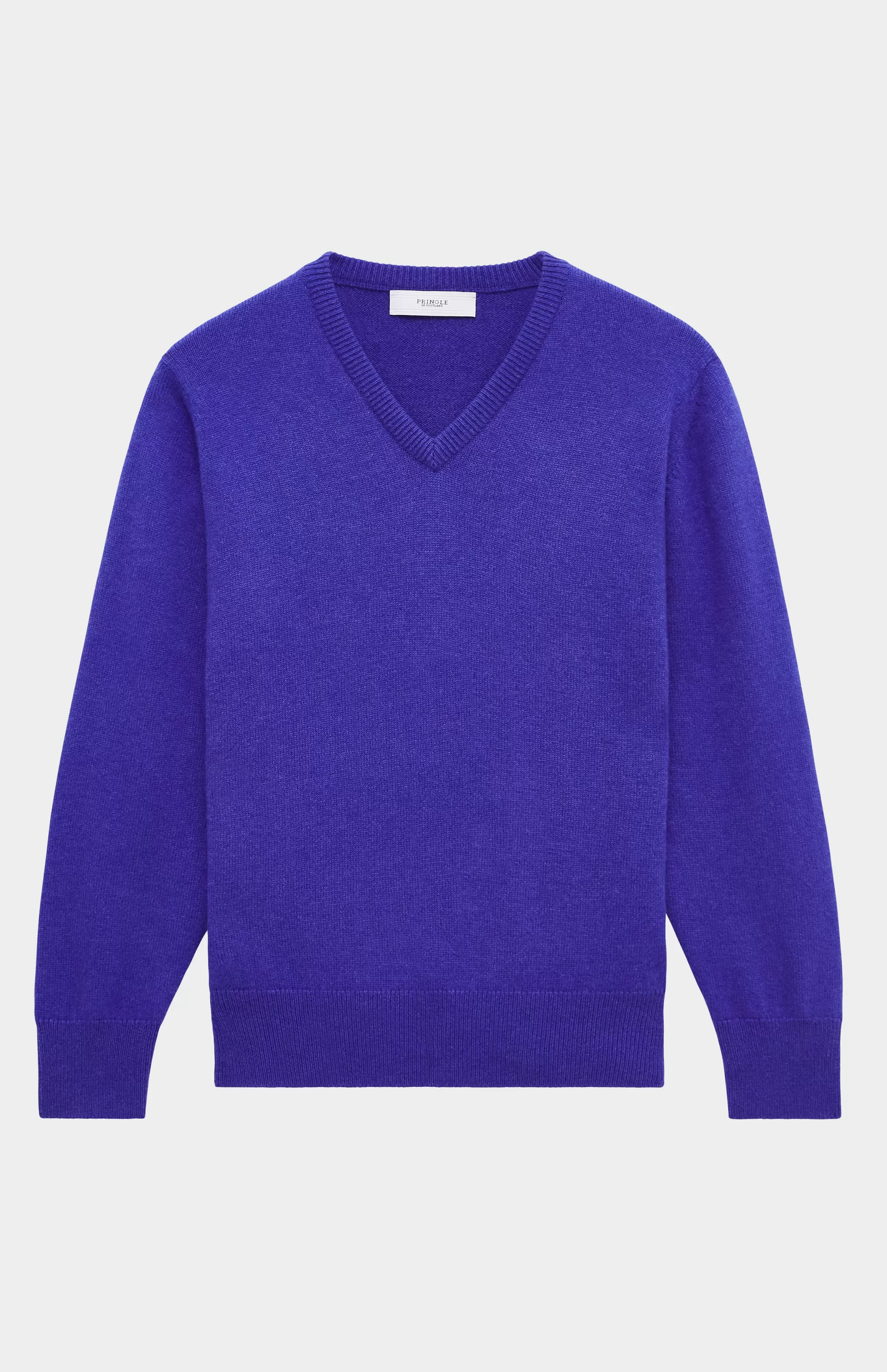 Fashion Mens 4 Ply V Neck Cashmere Jumper In Cobalt Blue Men Cashmere
