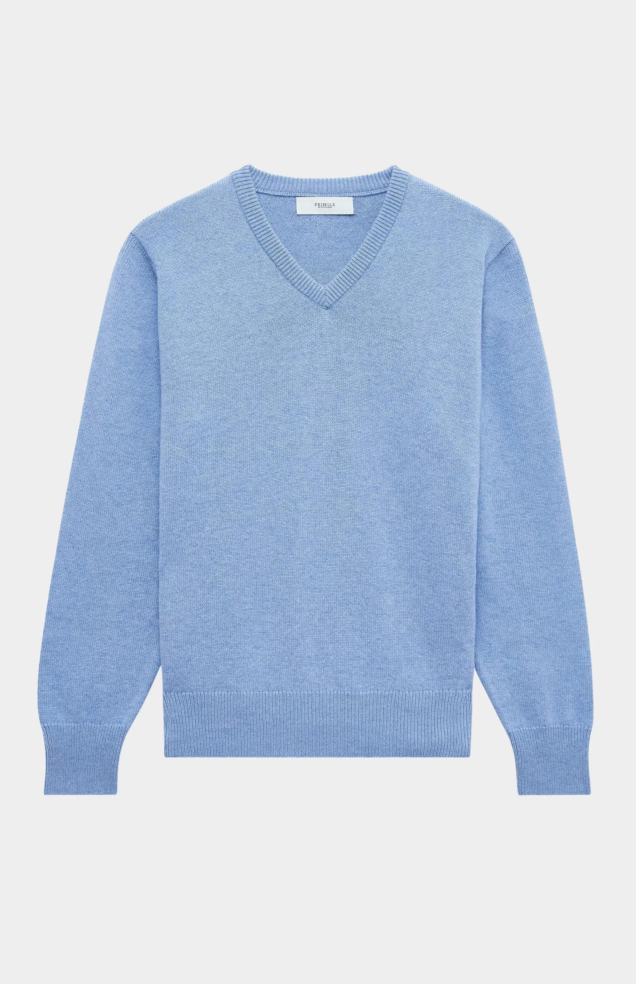 Discount Mens 4 Ply V Neck Cashmere Jumper In Fresco Men Made in Scotland