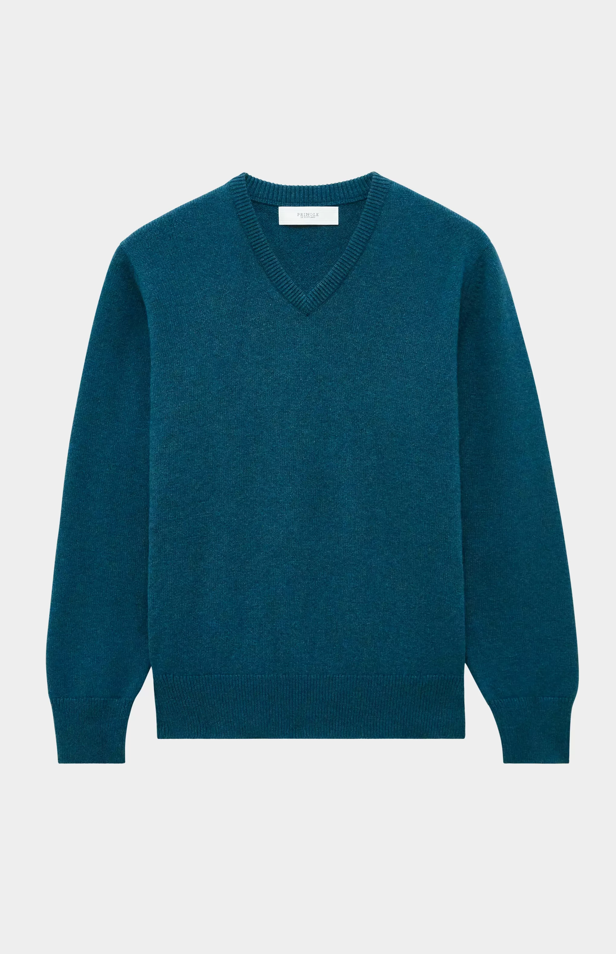 Online Mens 4 Ply V Neck Cashmere Jumper In Nightfall Men Made in Scotland