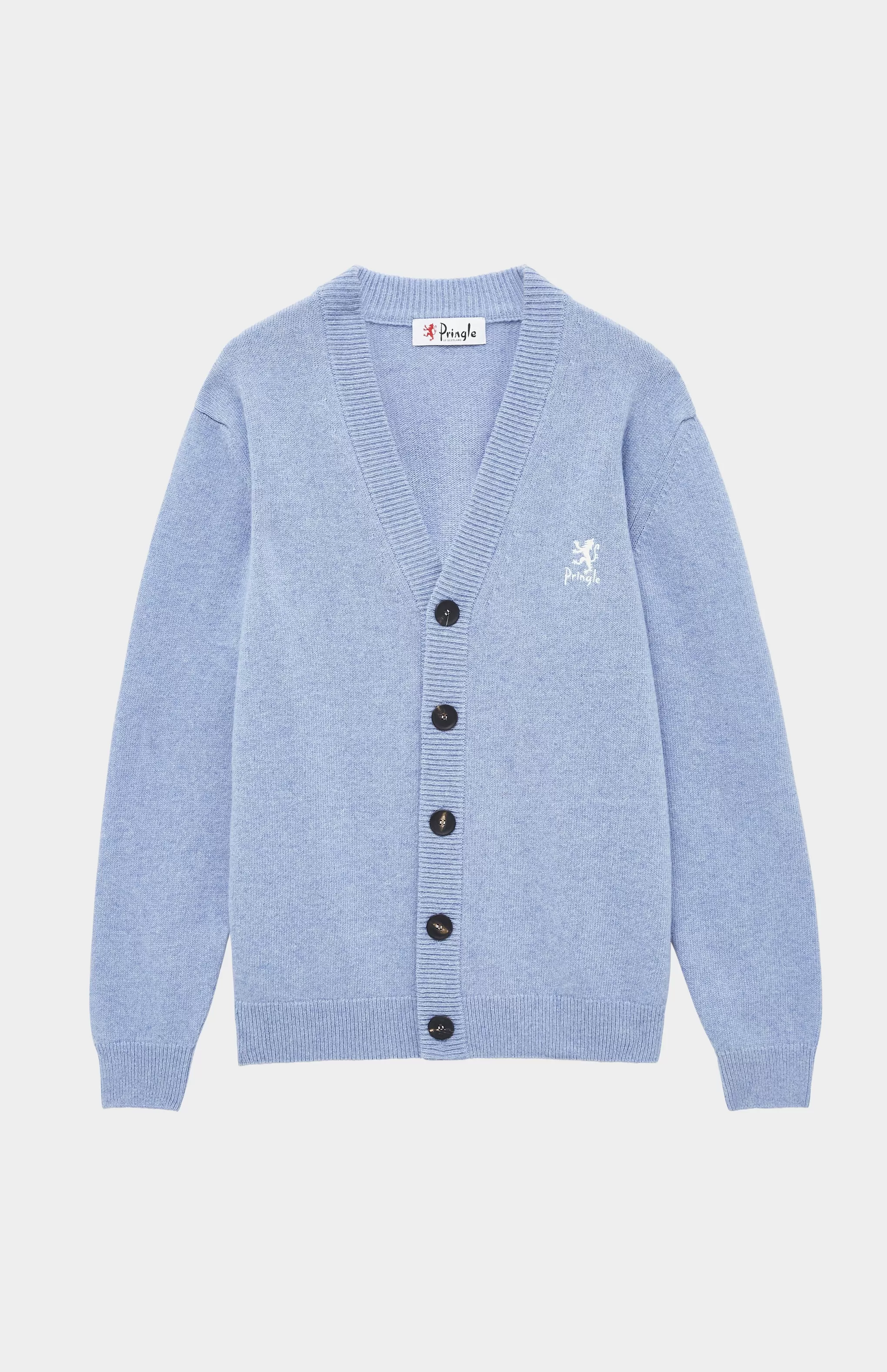 Sale Men's Archive Lambswool Blend Cardigan In Carolina Blue Men Cardigans