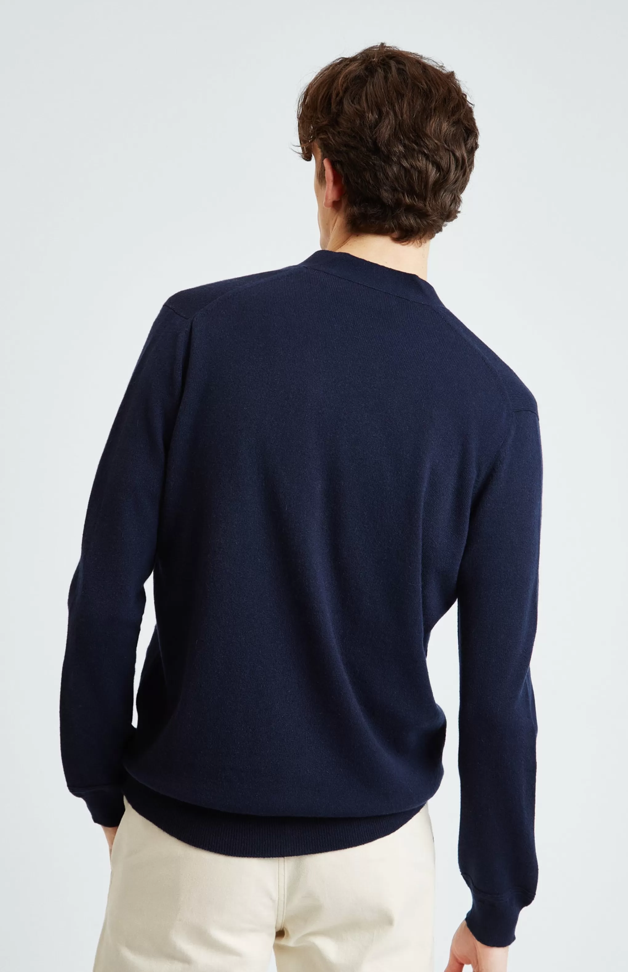 Flash Sale Men's Cashmere Cardigan In Navy Men Gifts for Men