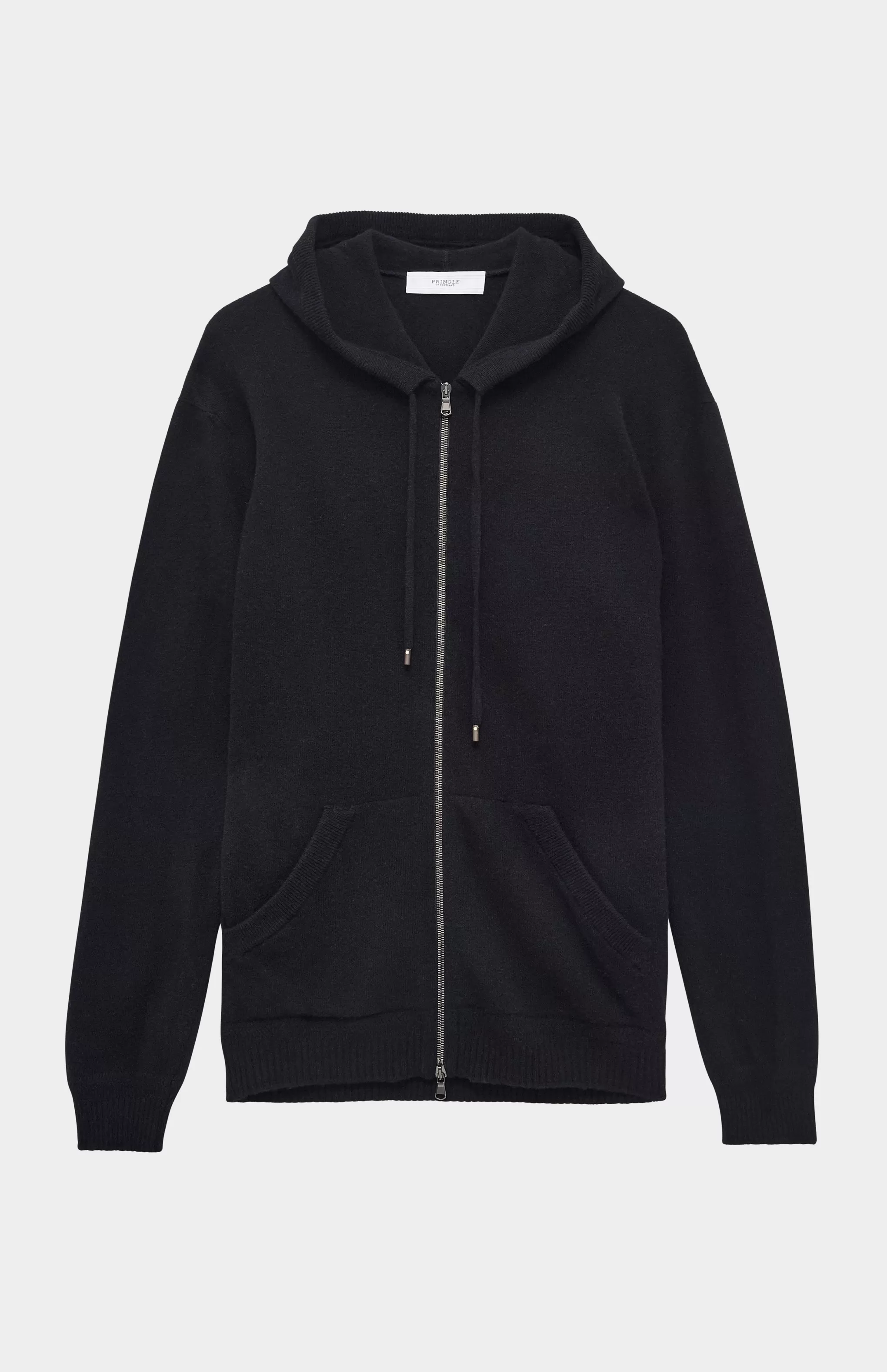 New Men's Knitted Lounge Hoodie In Black Men Round Neck Knits