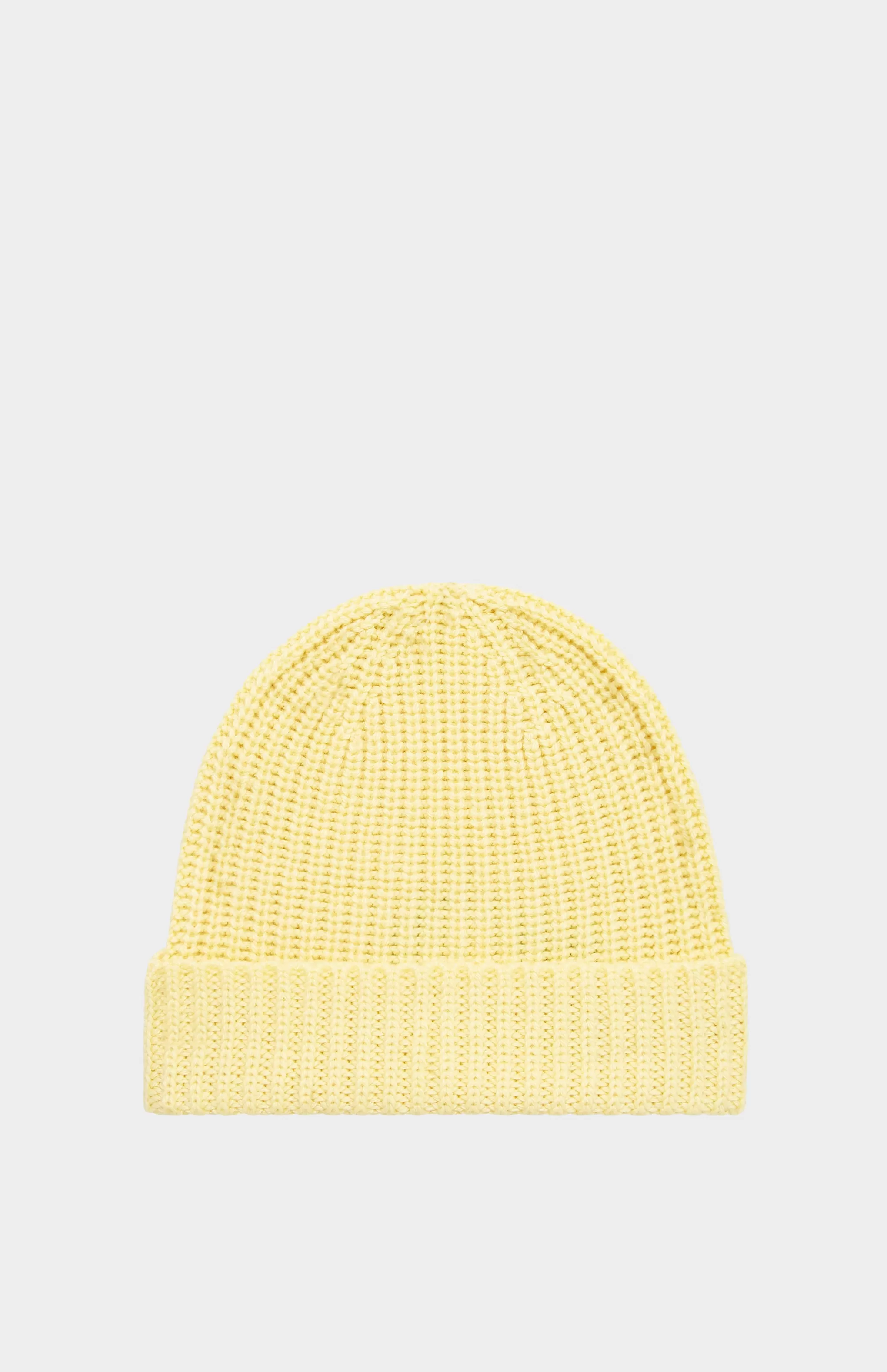 Cheap Ribbed Cashmere Beanie In Yellow Men Gifts for Men