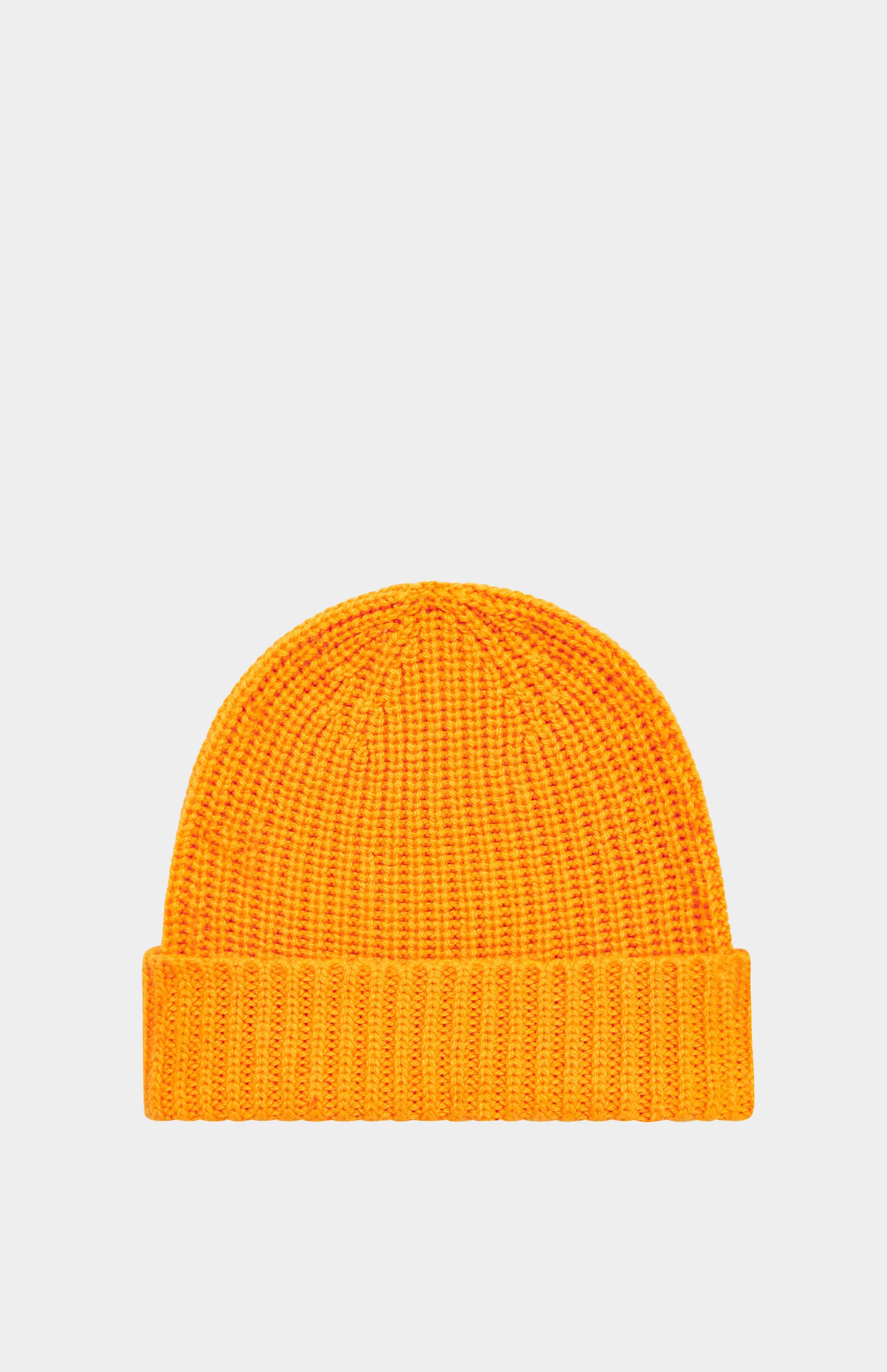 Cheap Ribbed Cosy Cashmere Beanie In Orange Men/Women Gifts For Women