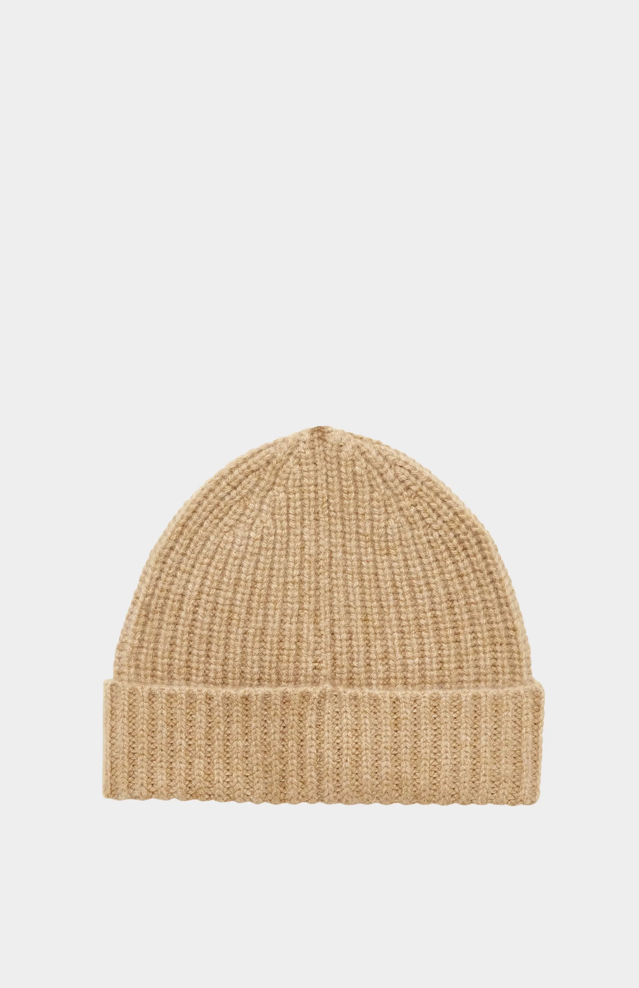 Shop Ribbed Cosy Cashmere Beanie In Sand Men/Women Gifts For Women