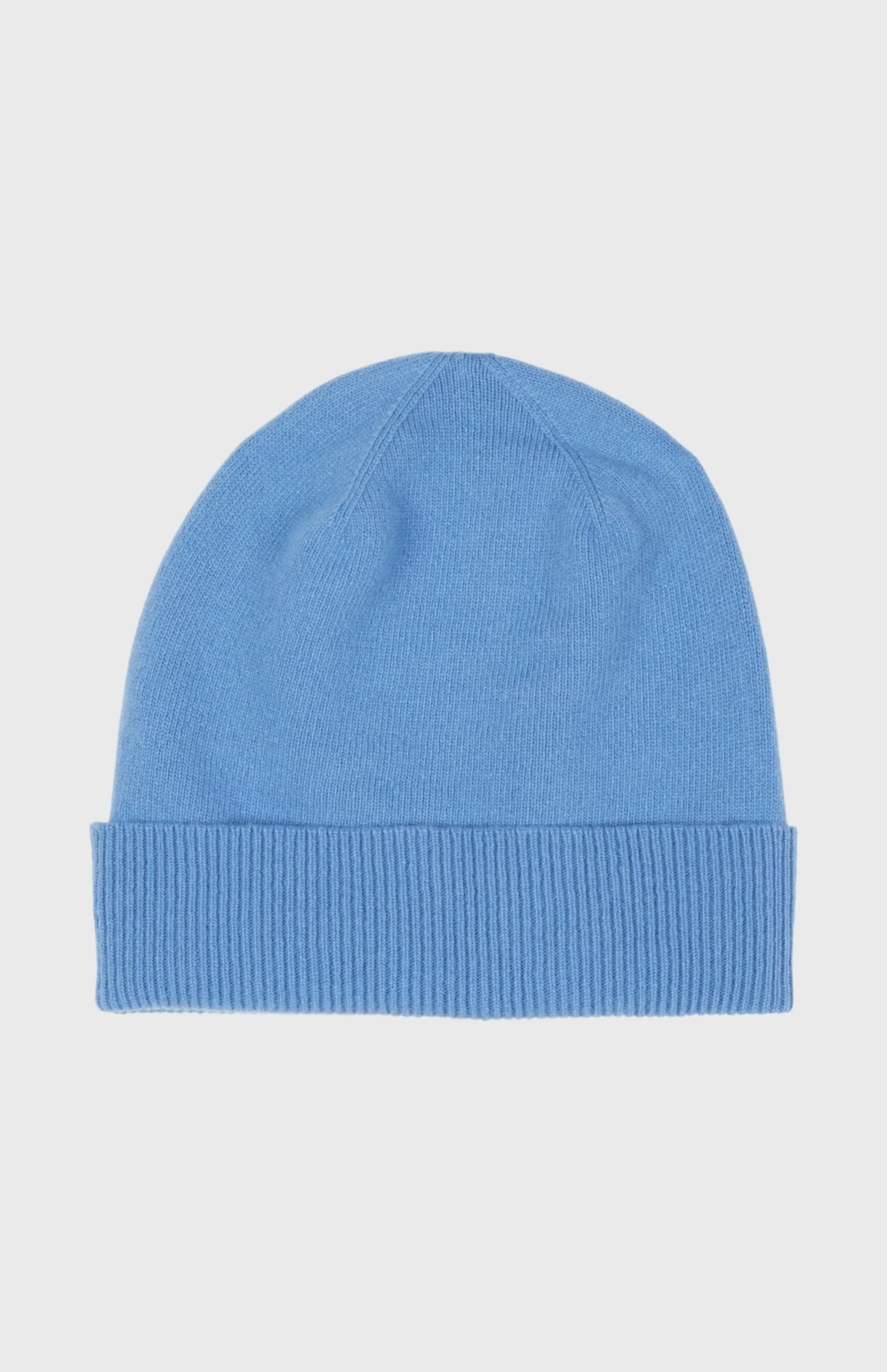Store Ribbed Wool Cashmere Blend Beanie In Light Blue Men/Women Gifts For Women