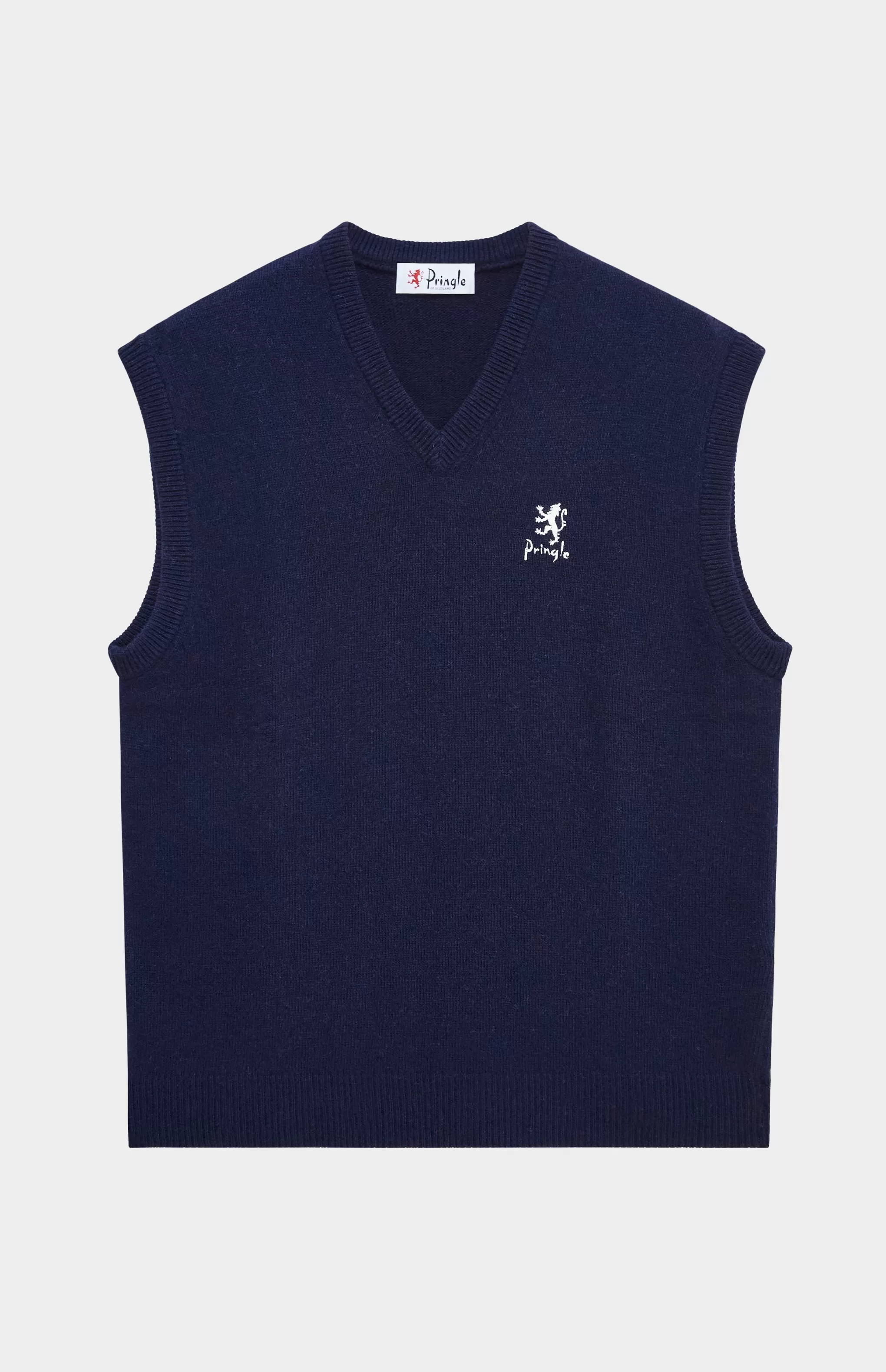 Online Unisex Archive Lambswool Blend Vest In Navy Men/Women Vests