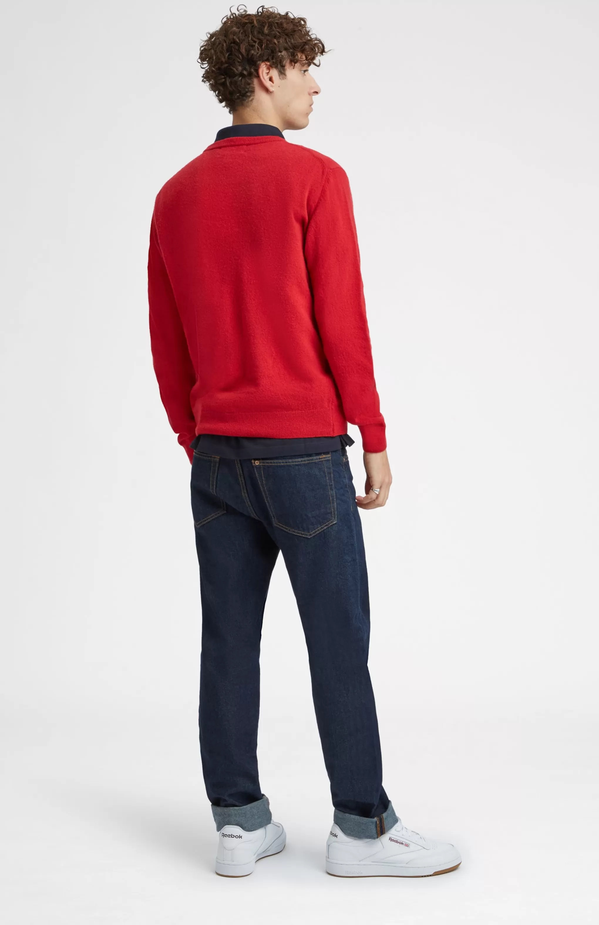 Online Unisex Round Neck Multi Geometric George Golf Jumper In Red. Men Pringle Heritage Unisex Collections