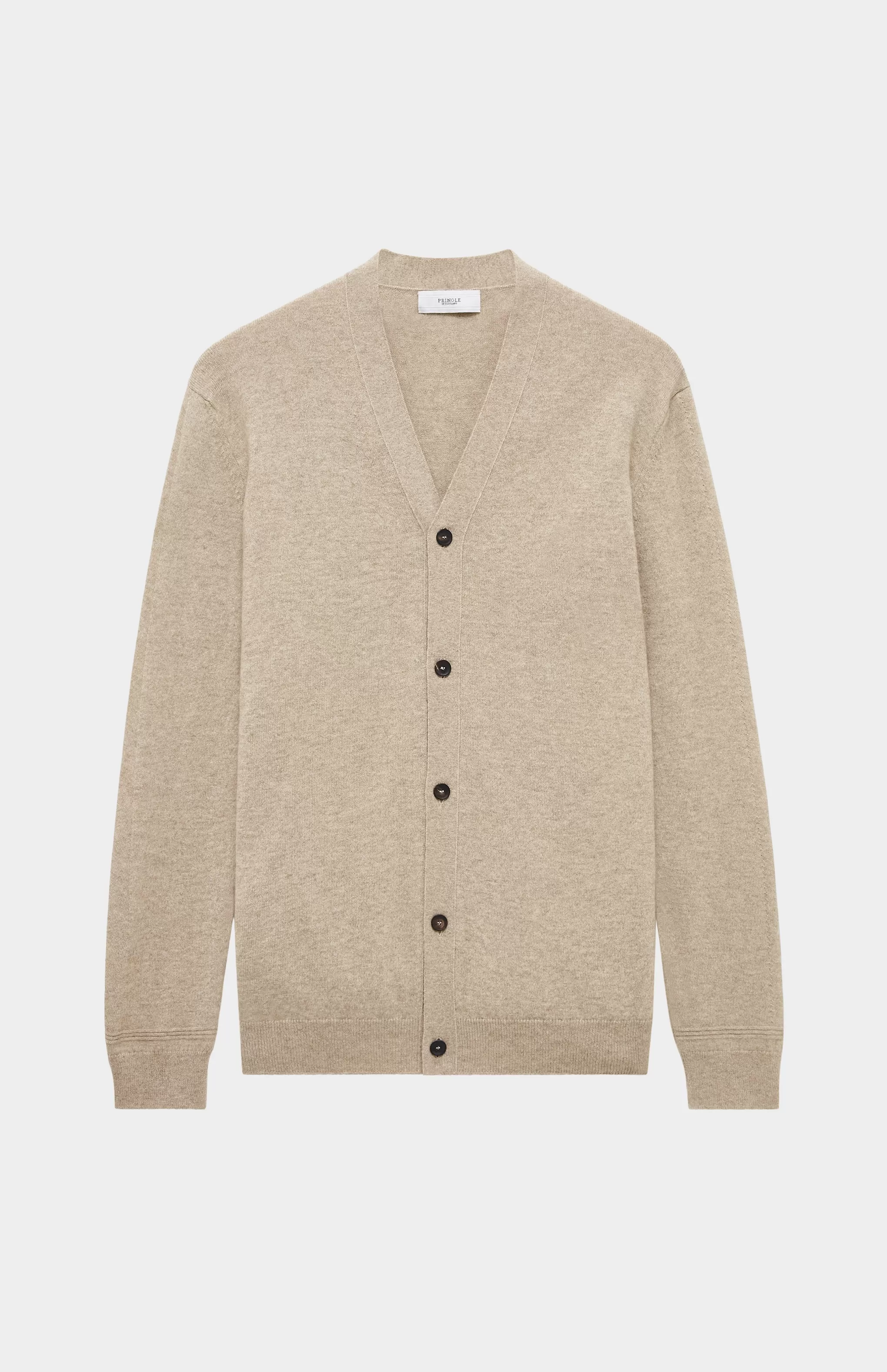 Cheap V Neck Cashmere Cardigan In Dark Natural Men Gifts for Men