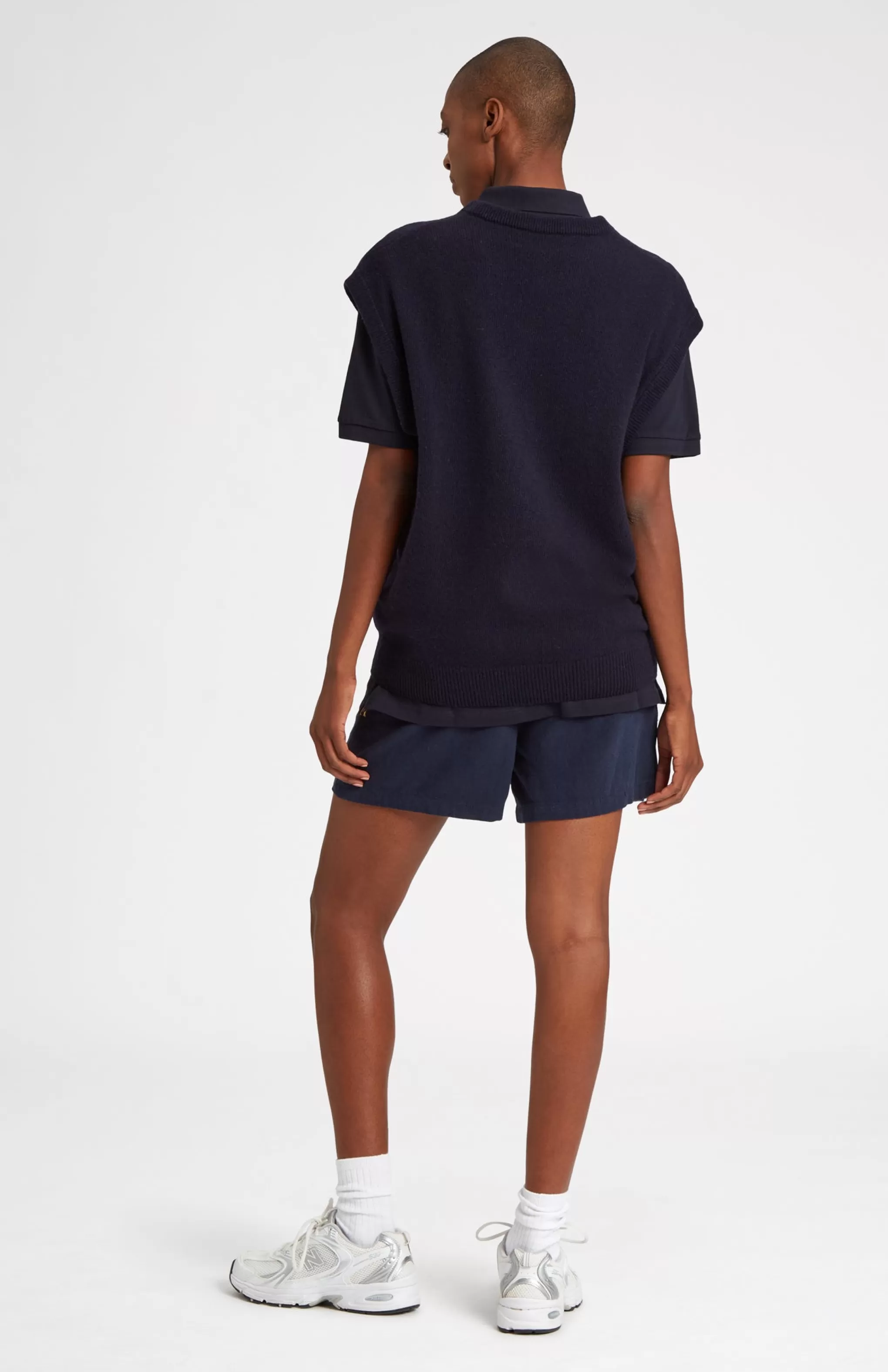 Sale V Neck Sleeveless Golf Jumper In Navy With Golfing Lion Logo Men/Women Vests