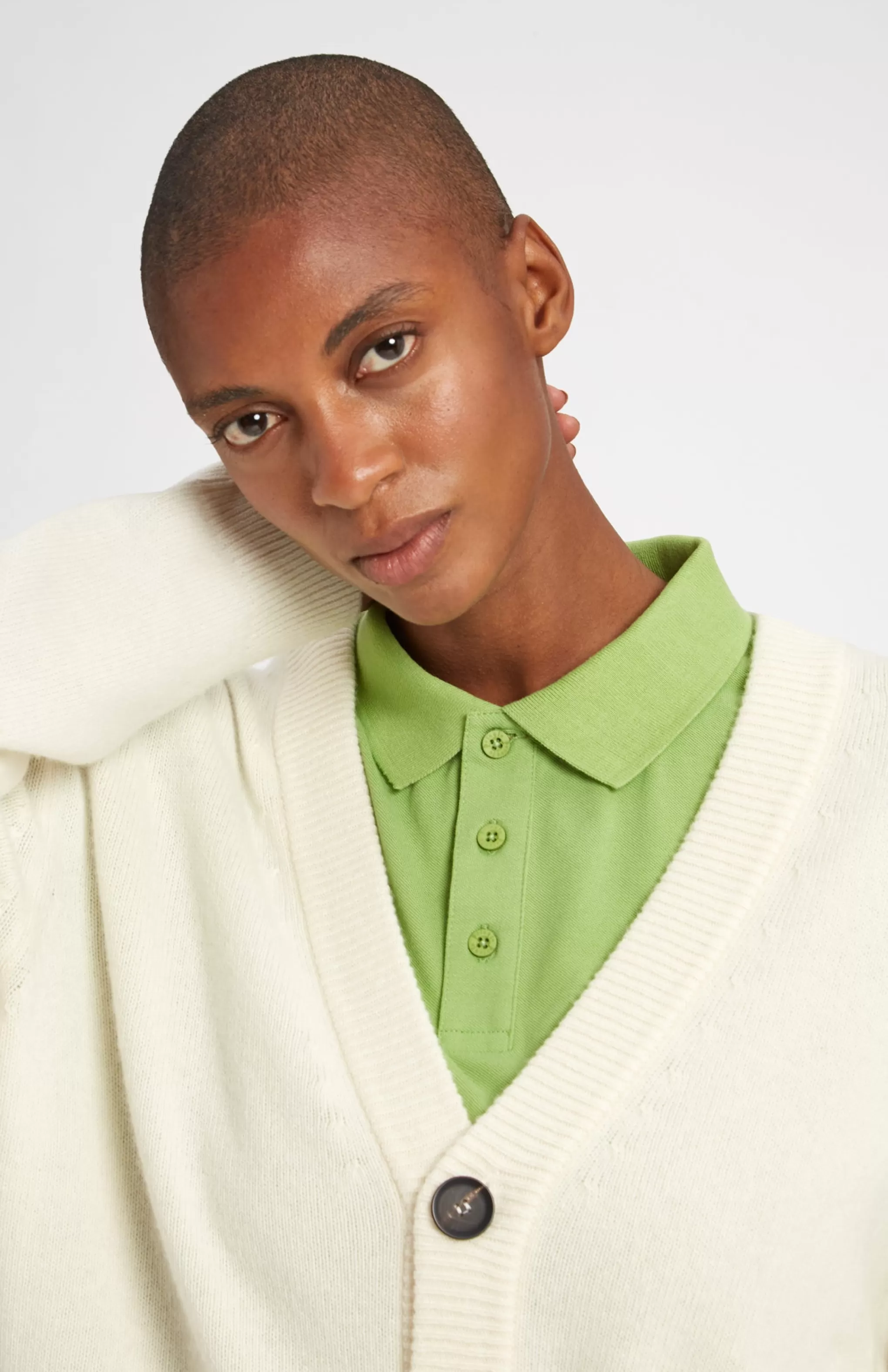Cheap Women's Archive Lambswool Blend Cardigan In Ivory Men/Women V Neck Knits