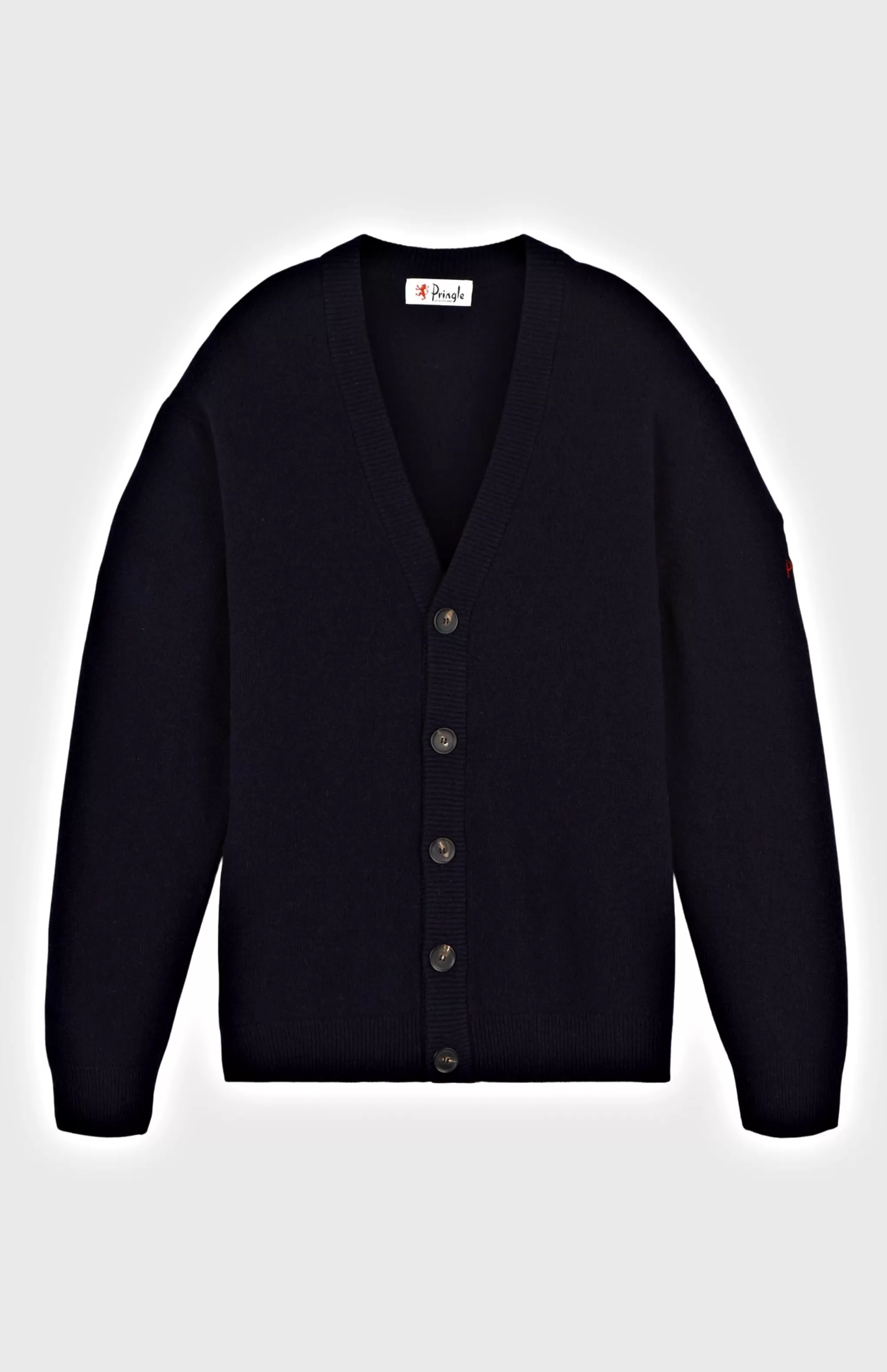 Store Women's Archive Lambswool Blend Cardigan In Navy Men/Women V Neck Knits
