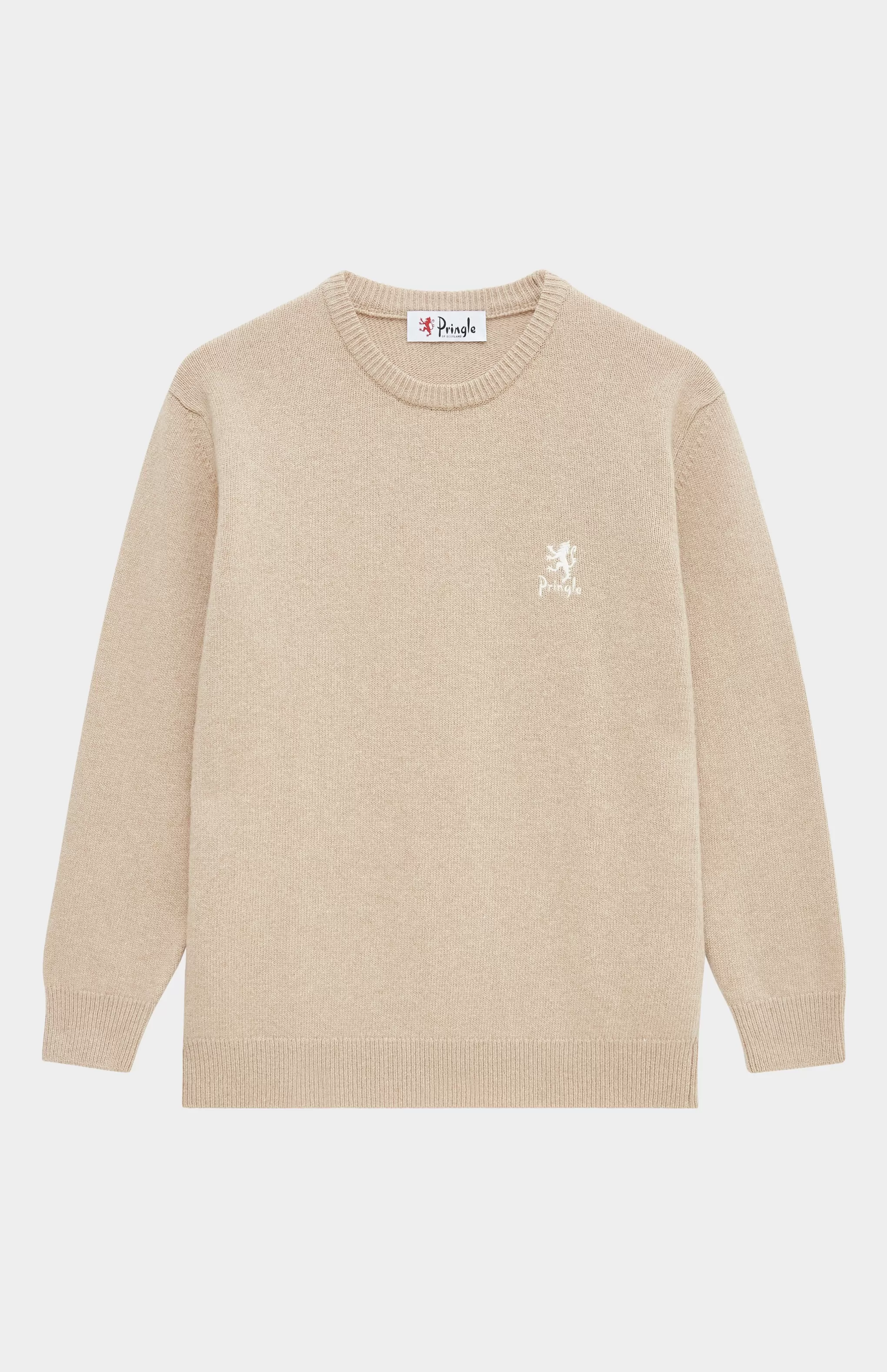 Cheap Women's Archive Round Neck Lambswool Blend Jumper In Camel Men/Women Round Neck Knits