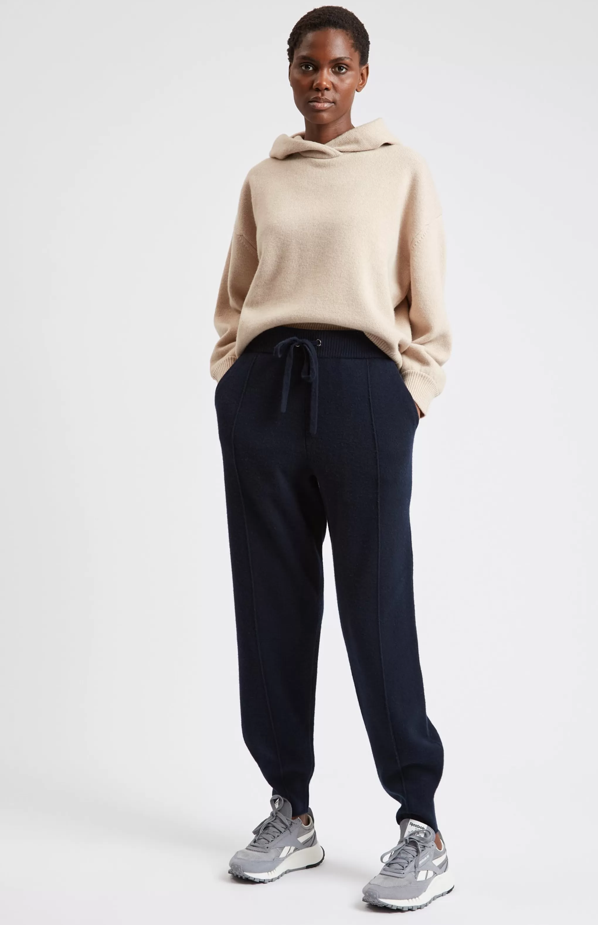 Online Women's Cashmere Blend Joggers In Indigo Men/Women Trousers