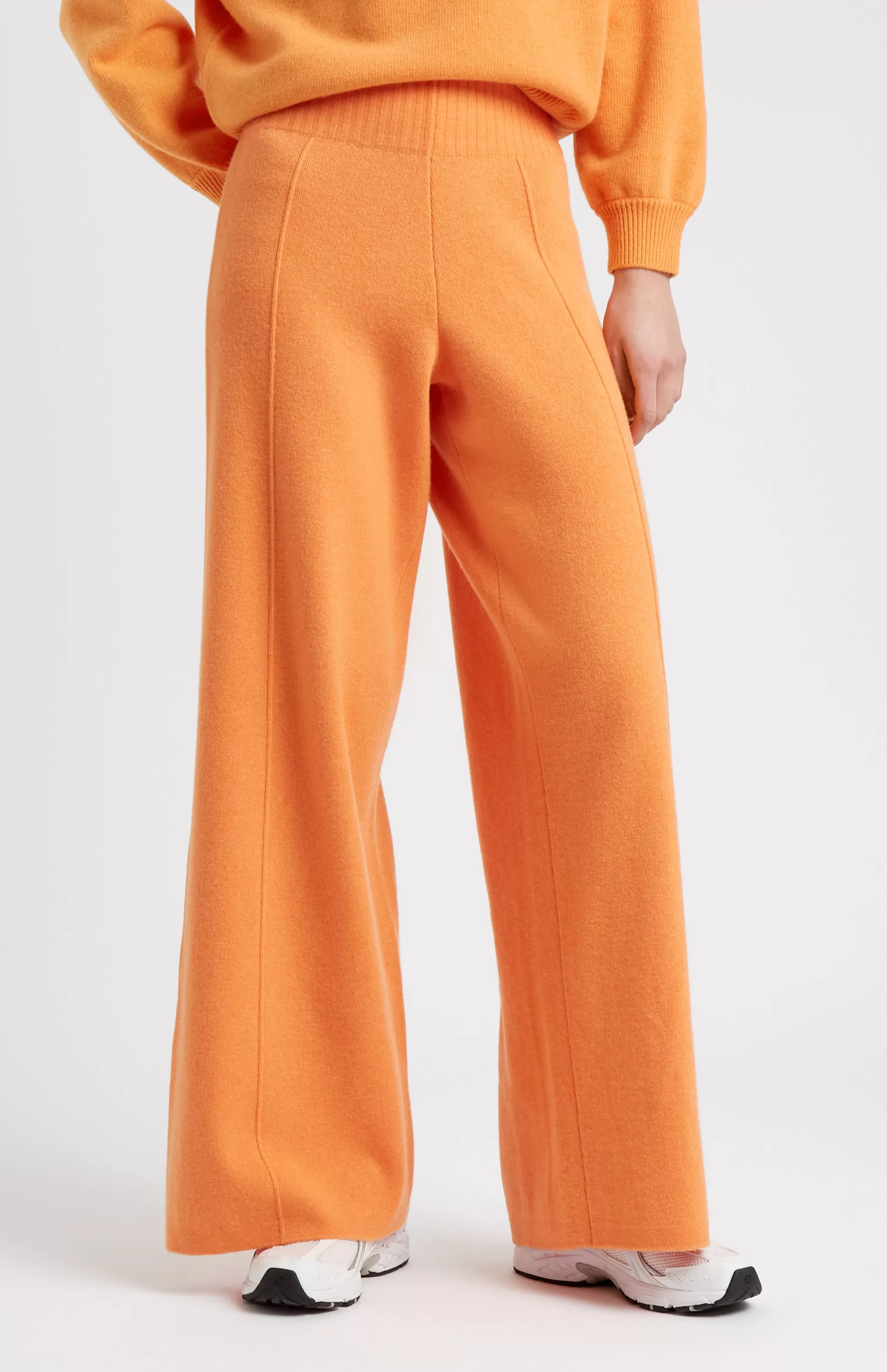 Outlet Women's Cashmere Blend Trousers In Burnt Orange Men/Women Loungewear