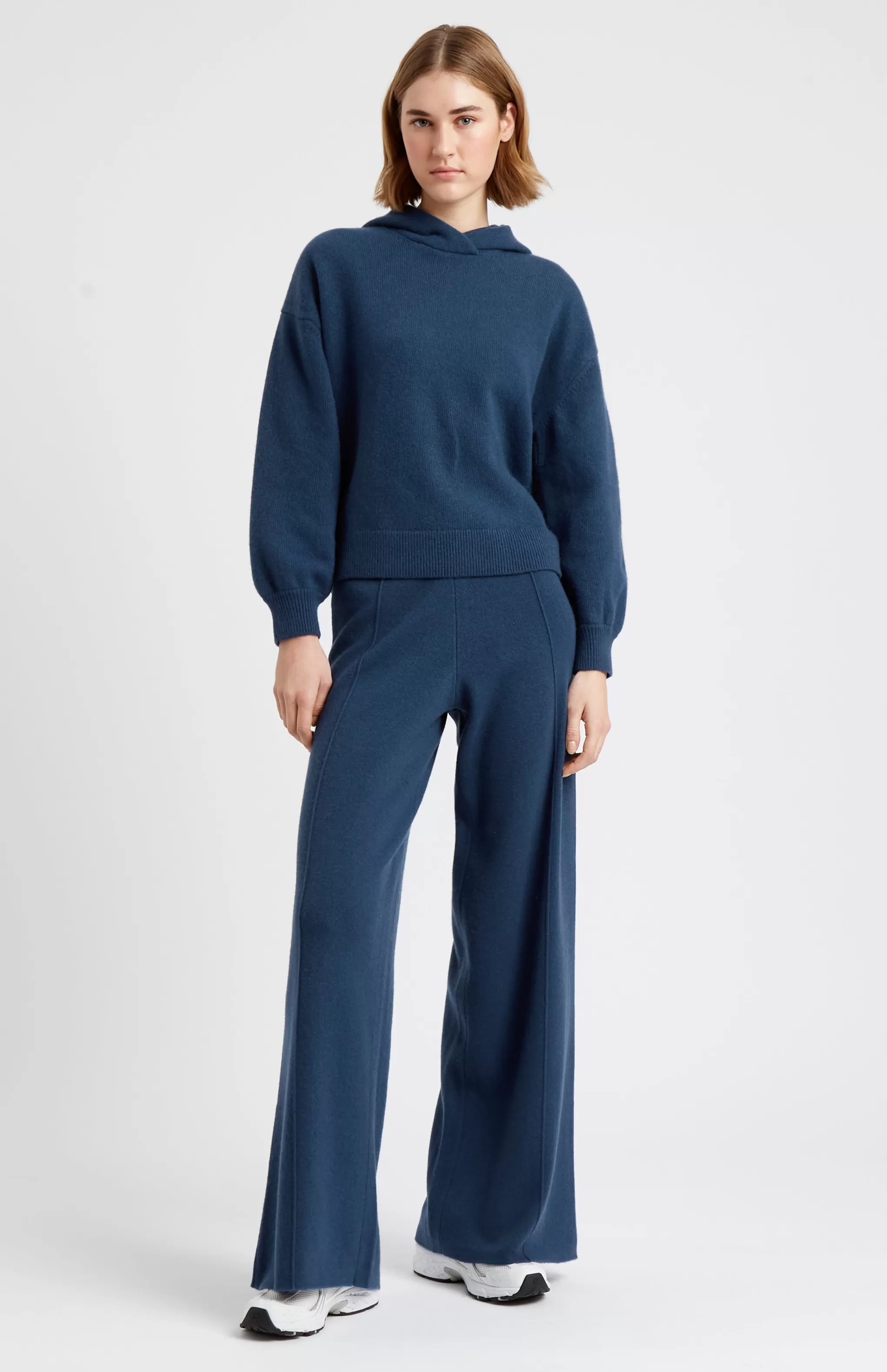 Outlet Women's Cashmere Blend Trousers In Night Sky Men/Women Trousers