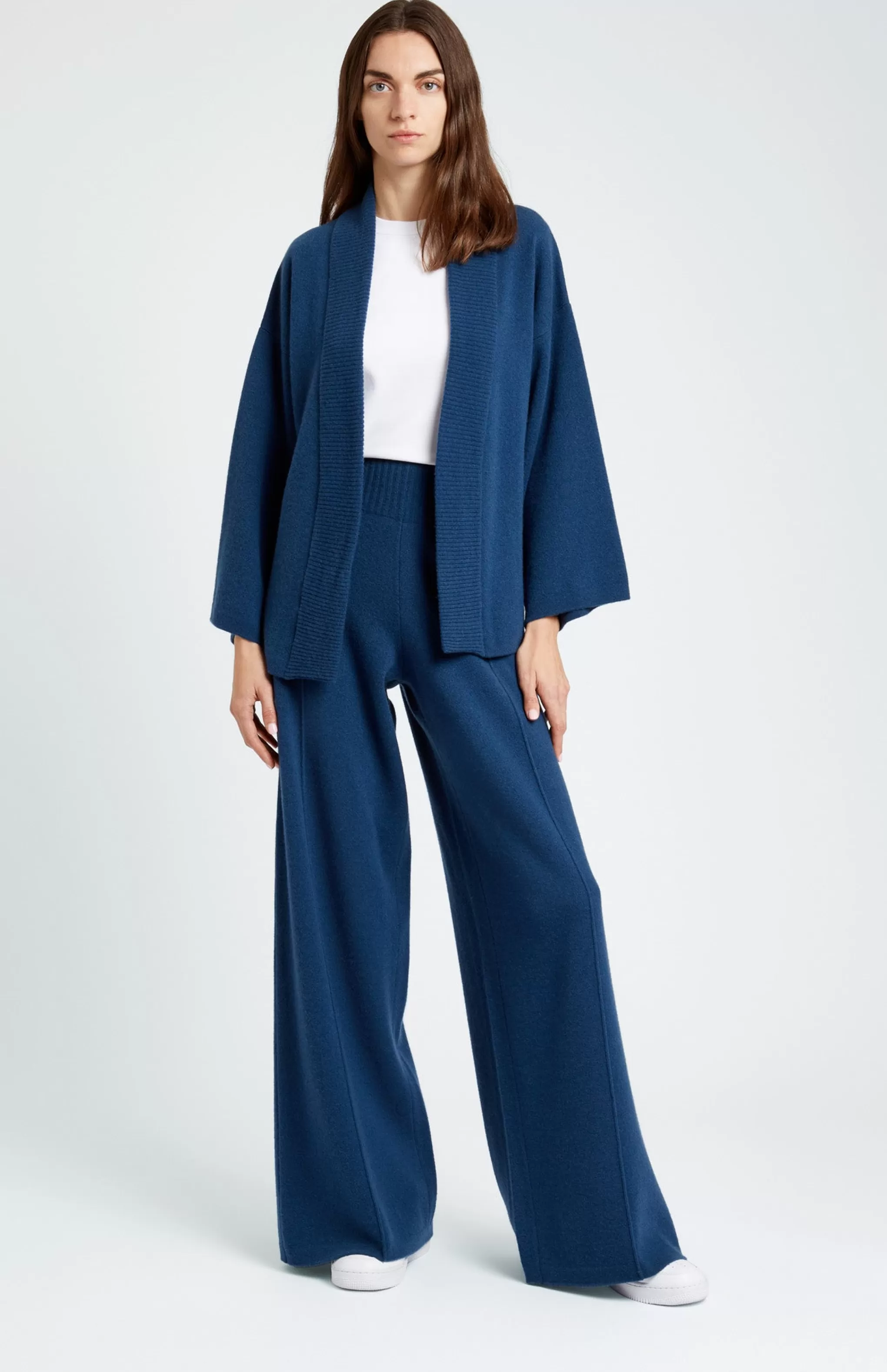 Cheap Women's Cashmere Blend Wrap Cardigan In Night Sky Men/Women Cardigans