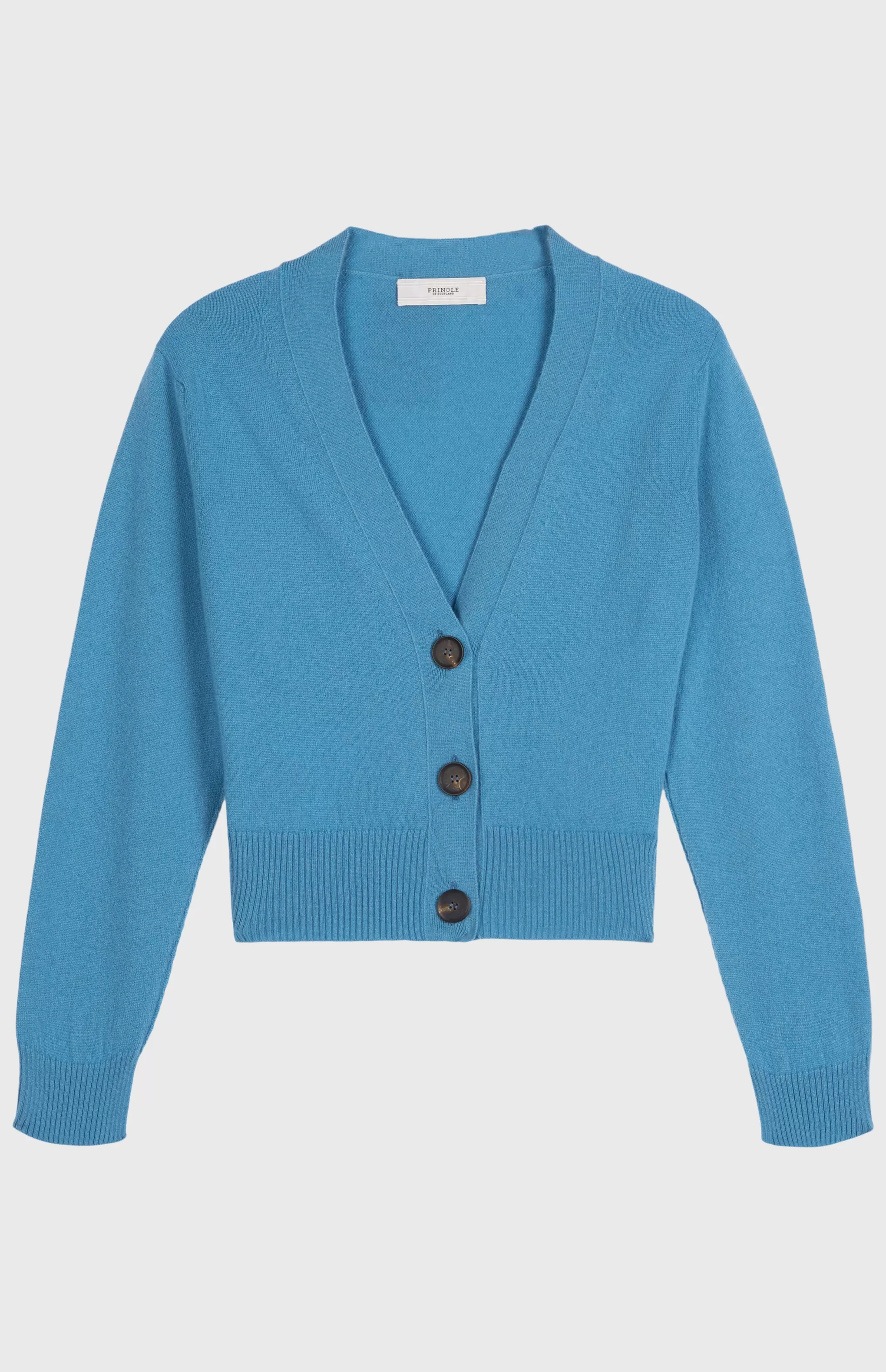 Store Women's Cropped Cashmere Cardigan In  Smoke Blue Men/Women Cardigans