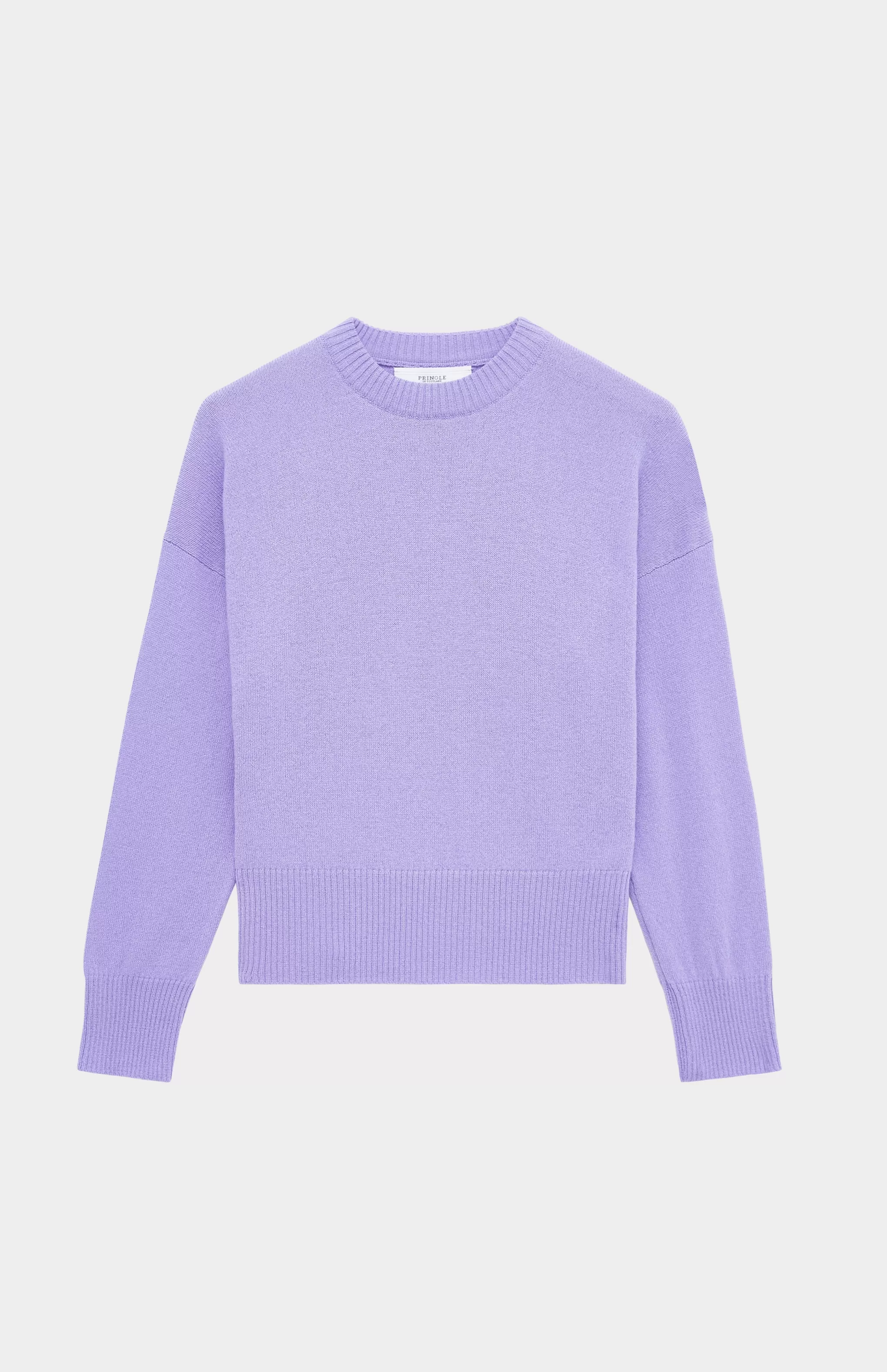 Cheap Women's Lightweight Round Neck Cashmere Jumper In Lavender Blossom Men/Women Classic Cashmere