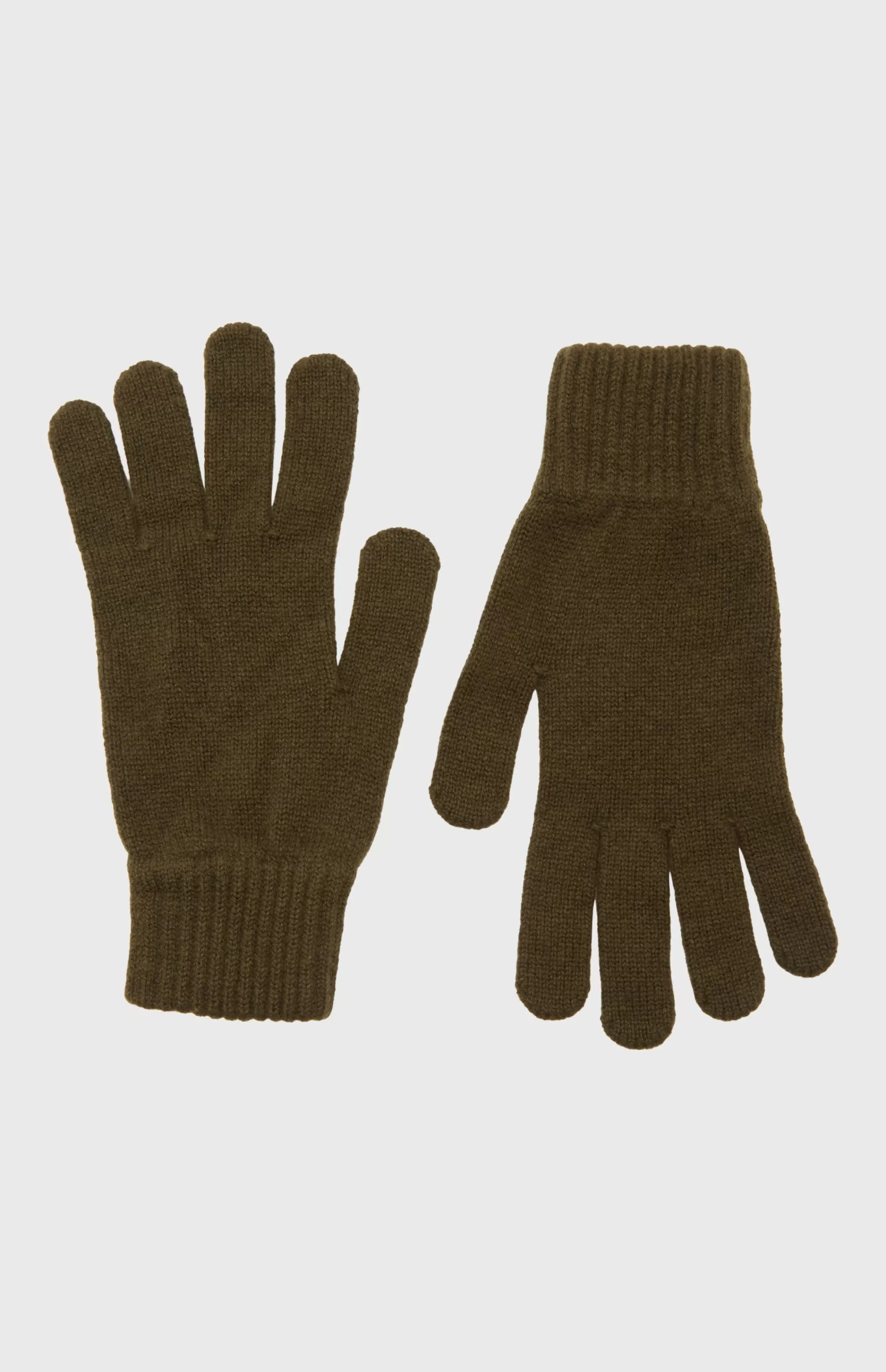 Store Women's Scottish Cashmere Gloves In Khaki Men/Women Gifts For Women