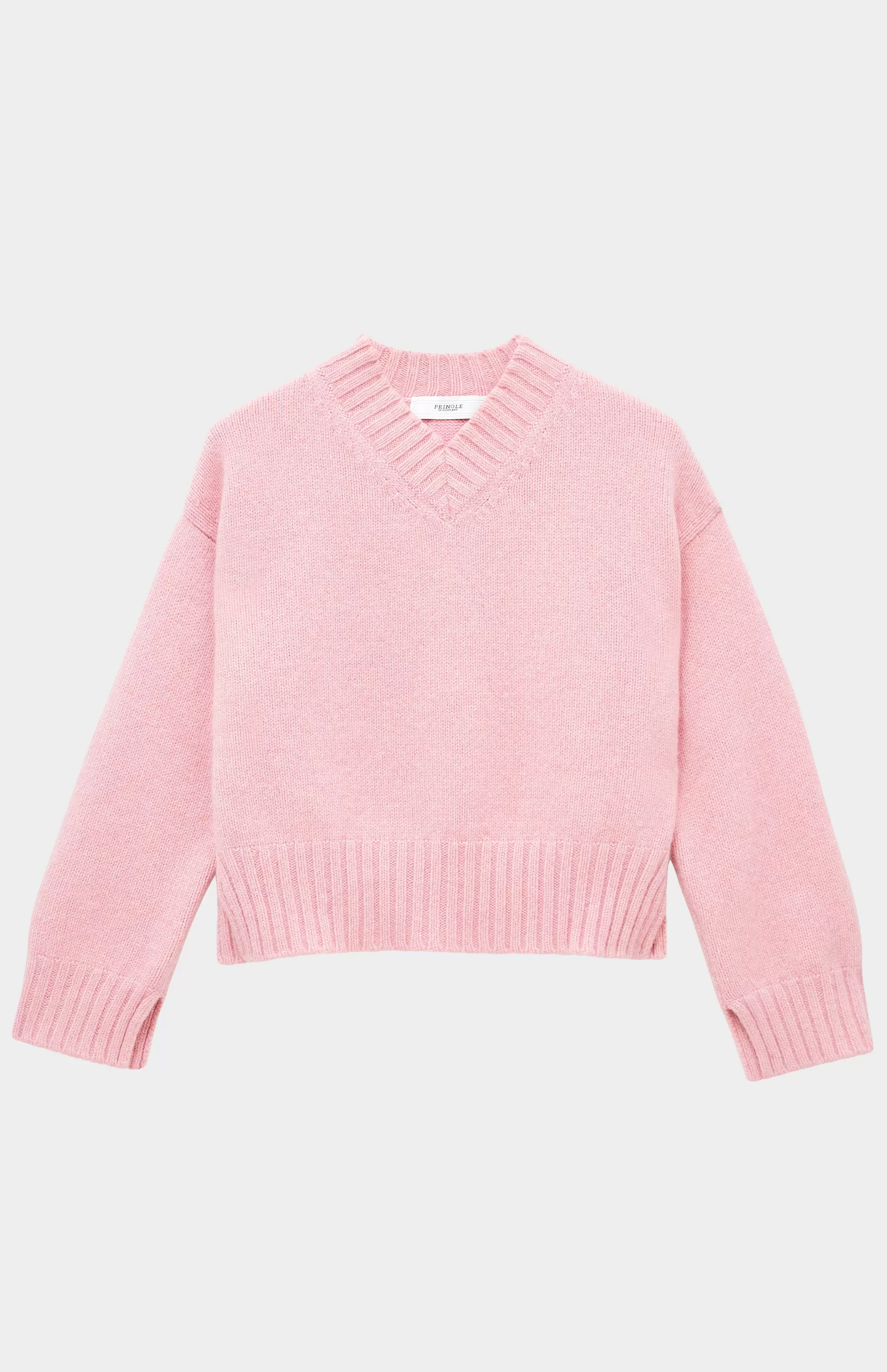 Cheap Women's V Neck Cosy Cashmere Jumper In Dusty Pink Men/Women Gifts For Women